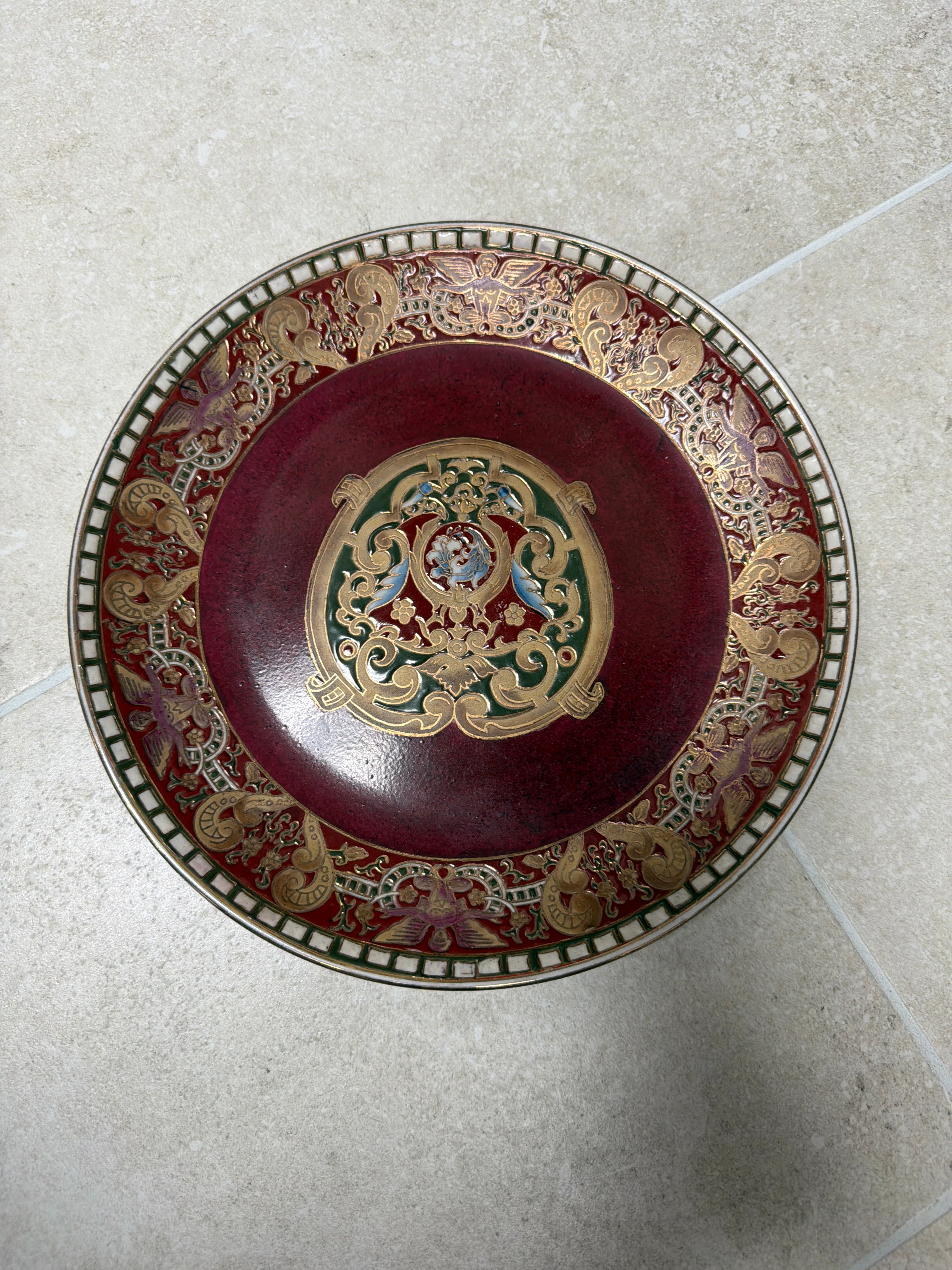Oriental Decorative Ceramic Plate