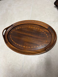 English Inlaid Mahogany Serving Tray