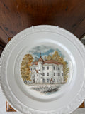 KPM Berlin porcelain plate depicting Jagdschloss Grunewald