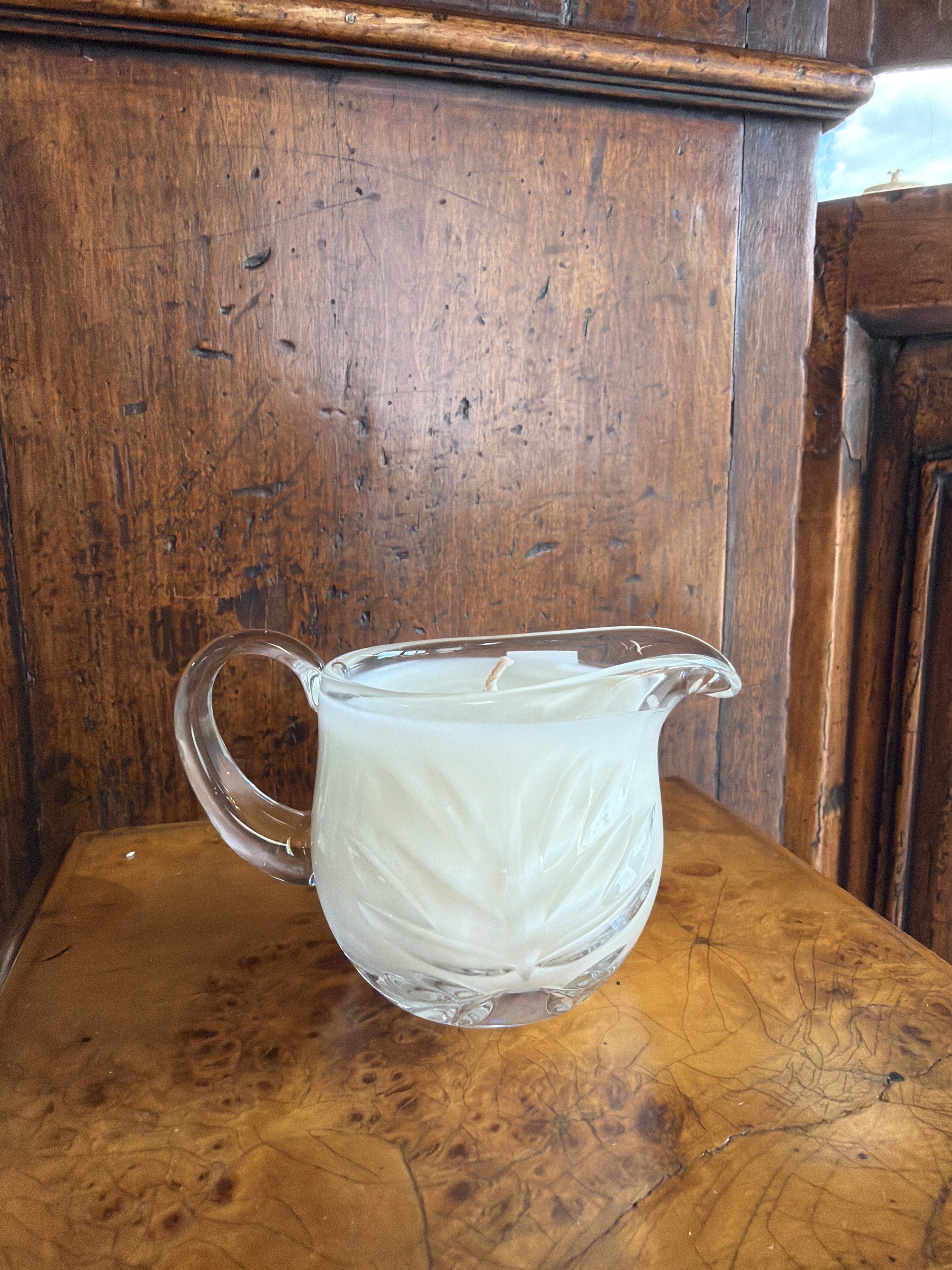 Royal Doulton Crystal Creamer Candle