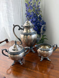 FB Rogers ‘Exquisite’ Coffee Pot, Creamer & Sugar Set