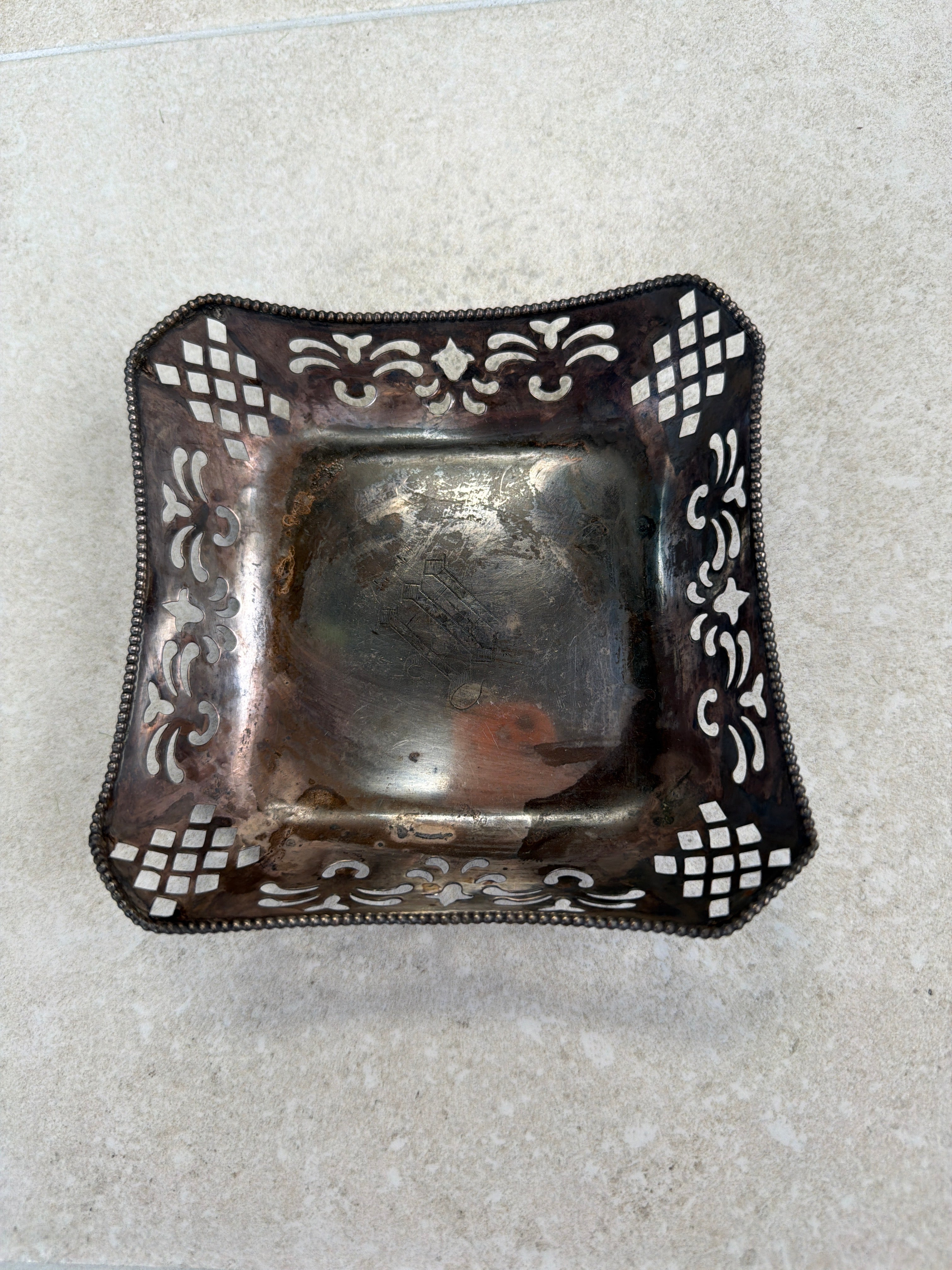 Sterling Trinket Basket