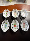 Miniature Reticulated Porcelain Baskets