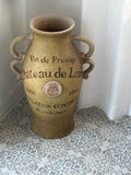 Decorative Vase with French wine branding