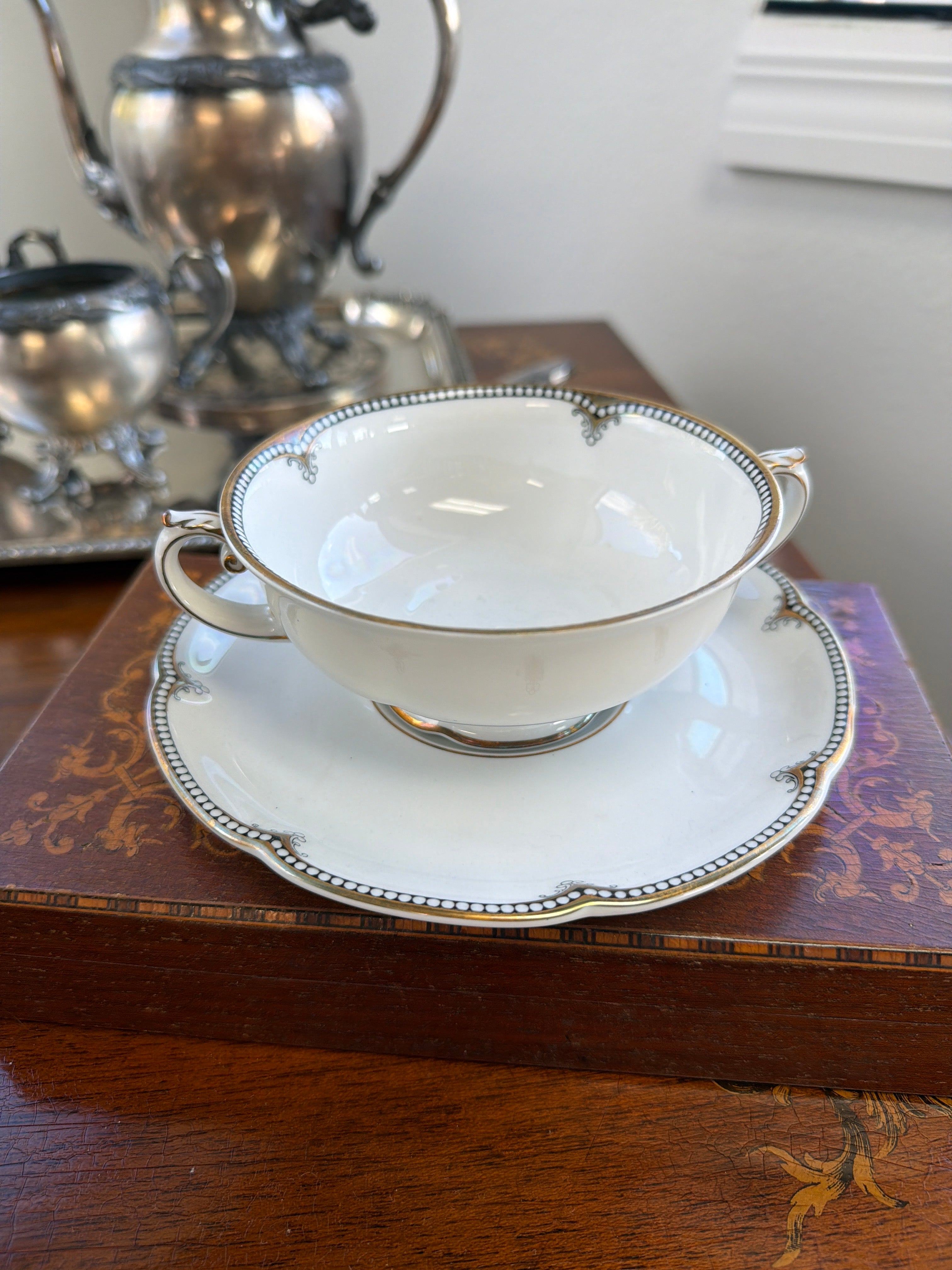 Royal Bayreuth Teacup and Saucer