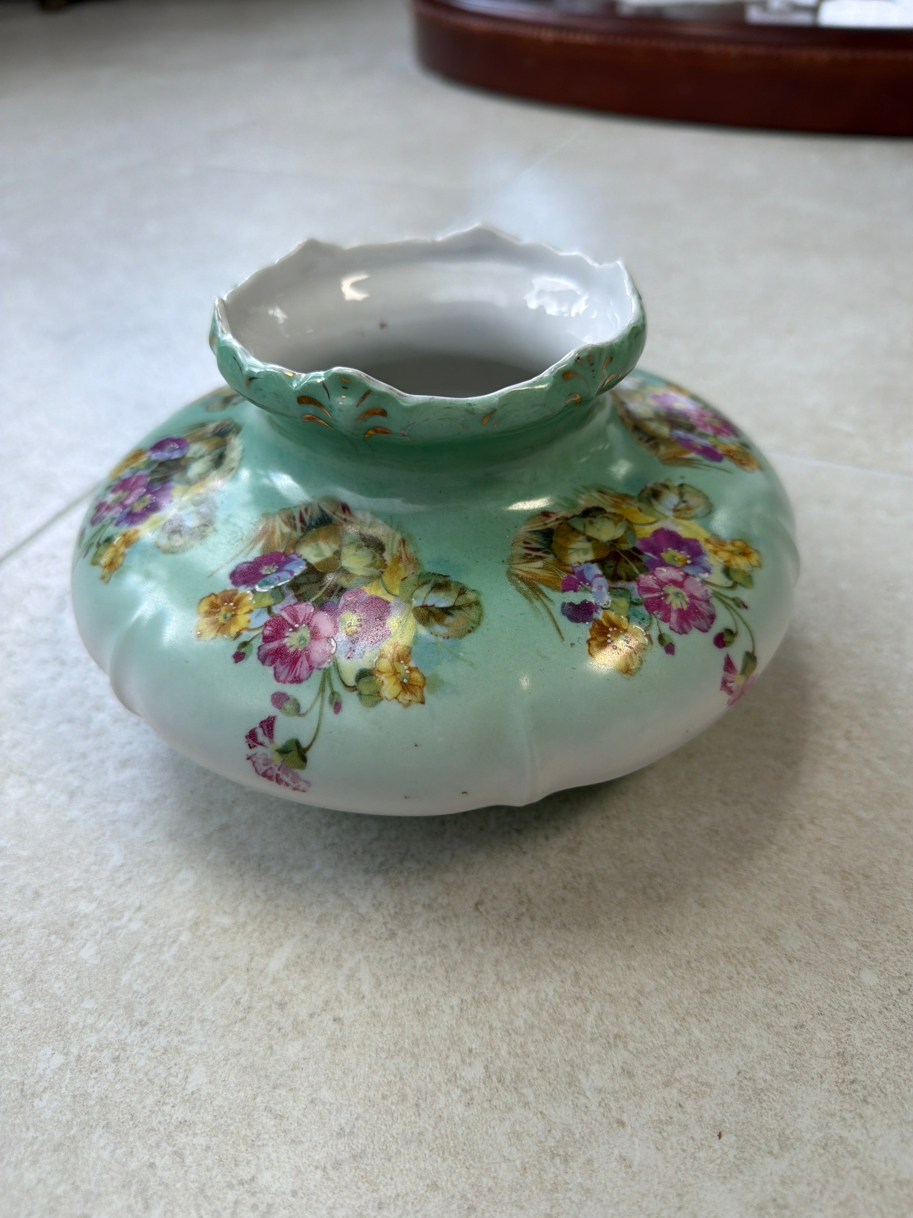 Eleanor China Austria Hand-painted Porcelain Vase