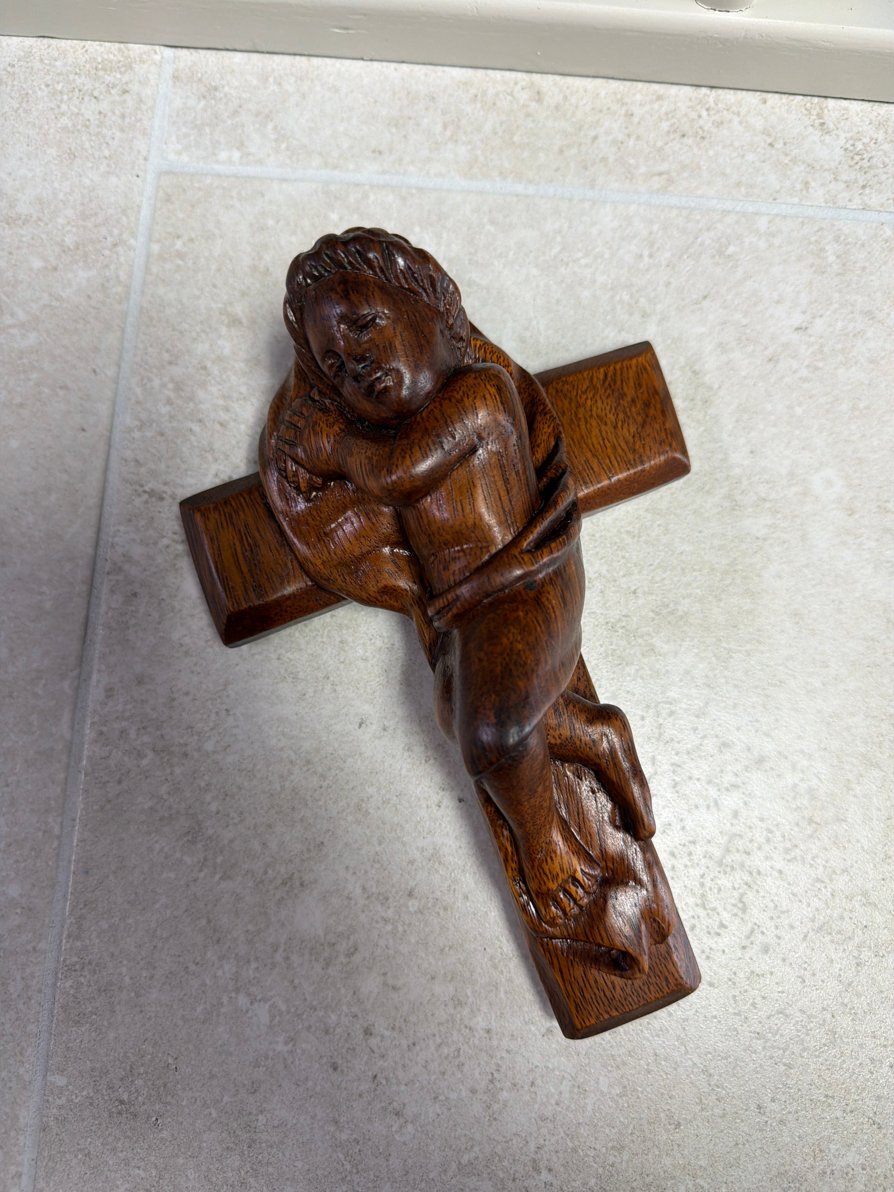 Hand-carved Wooden Crucifix