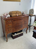 A Louis XV style marquetry Commode