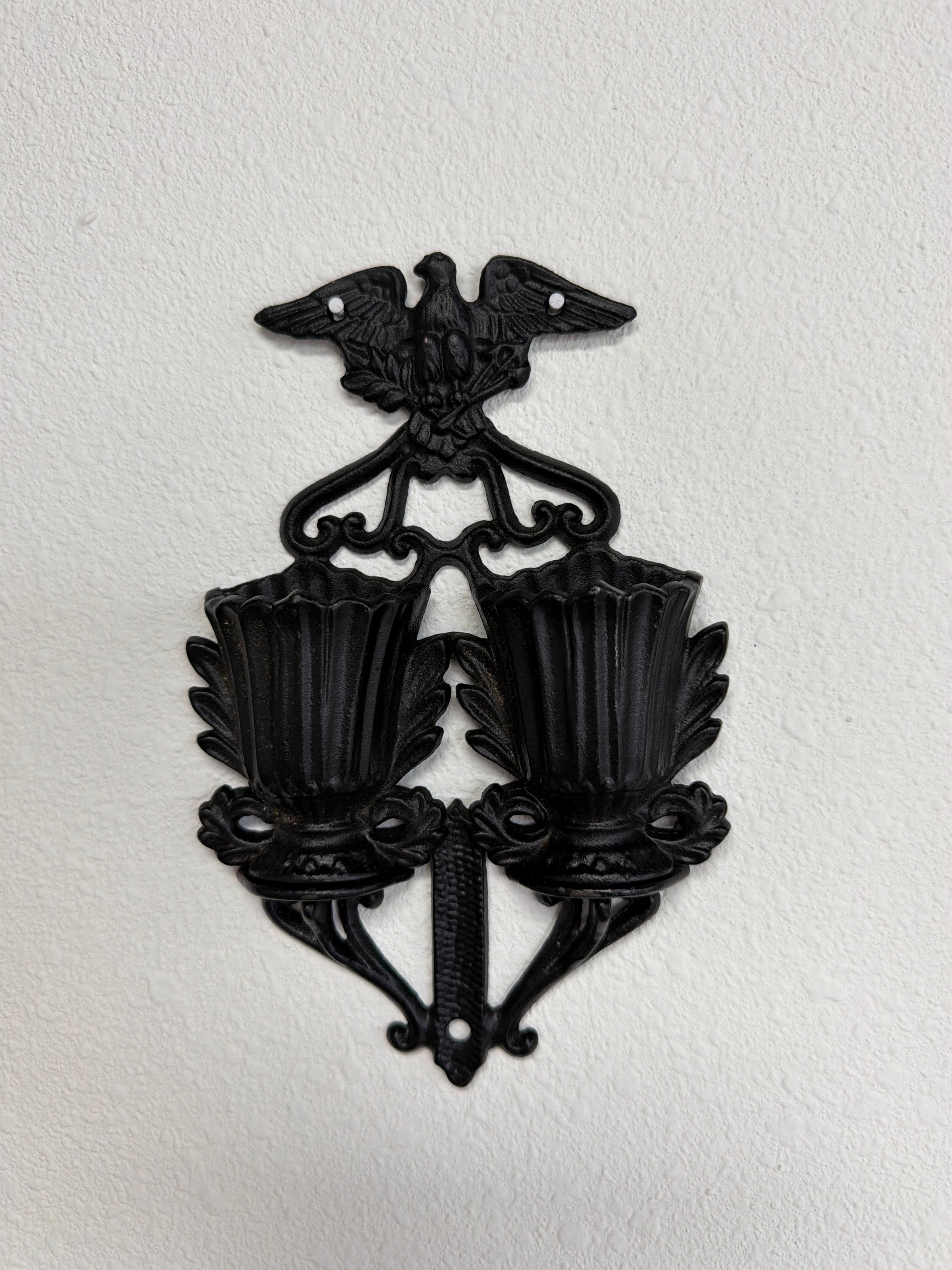Victorian Cast Iron Double Match Safe
