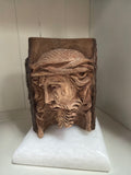 Face of Christ Carved Wood, Small