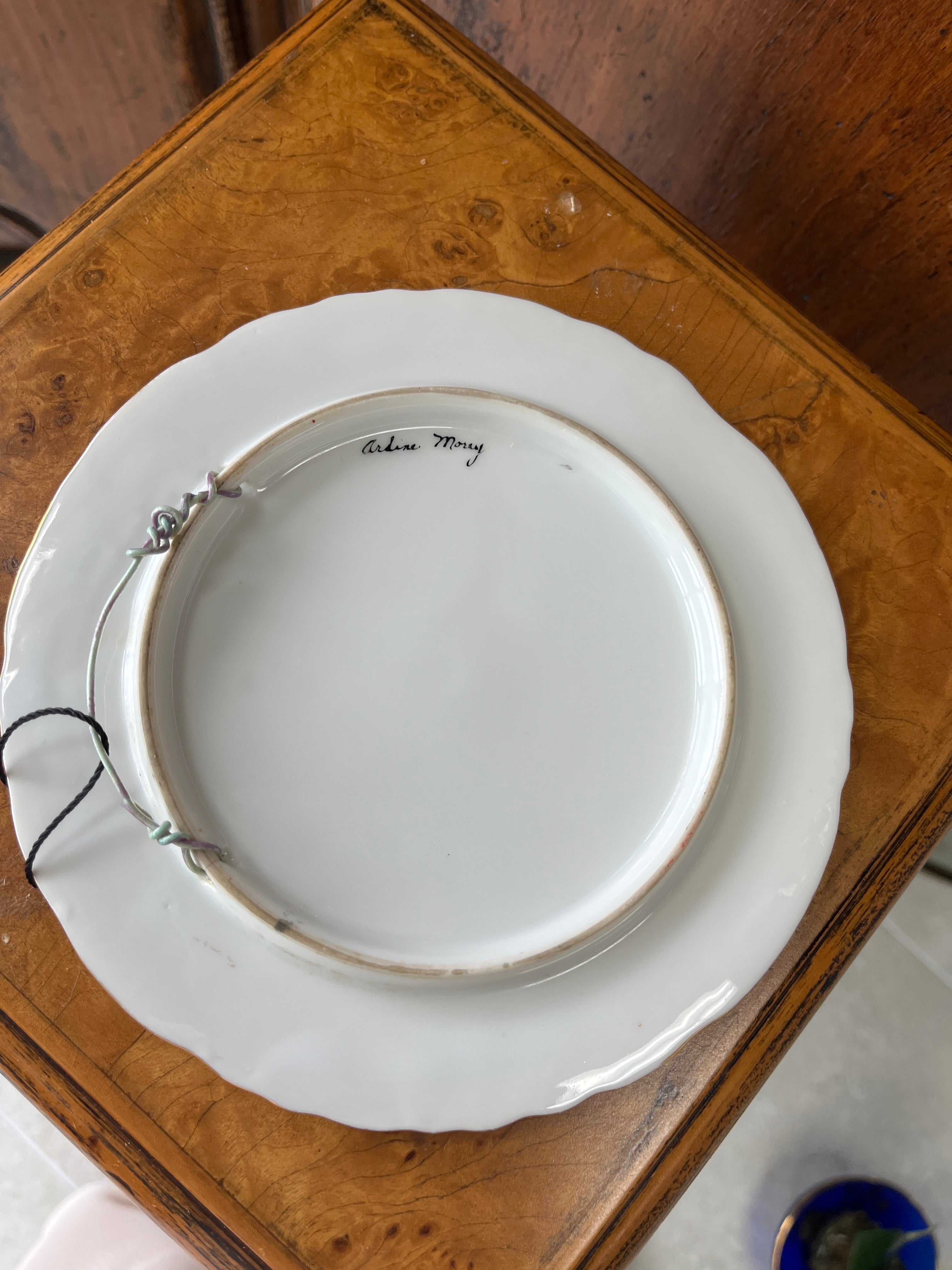 Hand Painted Plate signed