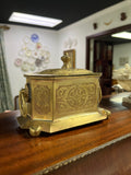 Antique Brass Trinket Box