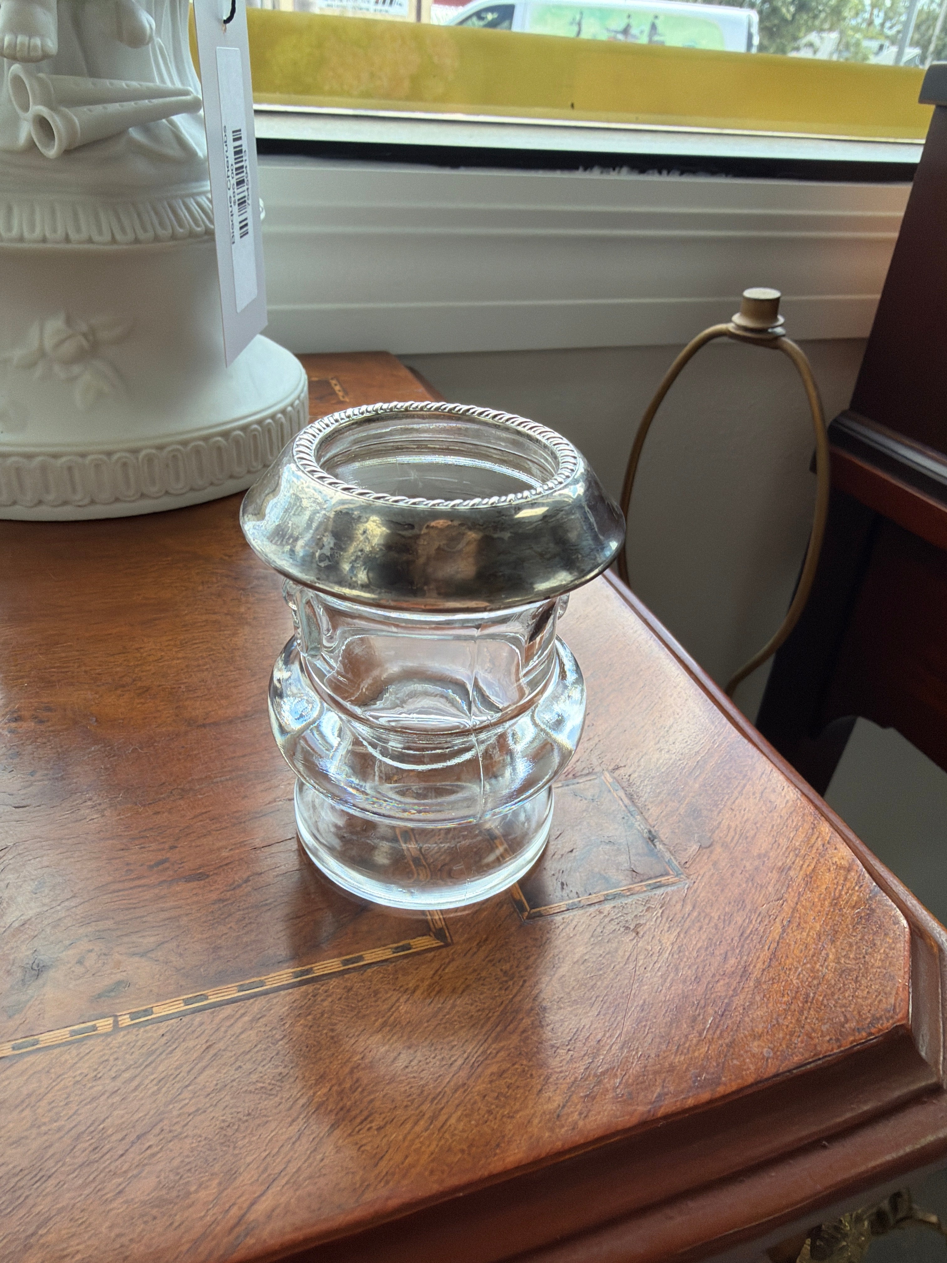 Vintage Sterling Silver & Glads Toothpick Holder