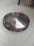 Round Silver-plated Tray