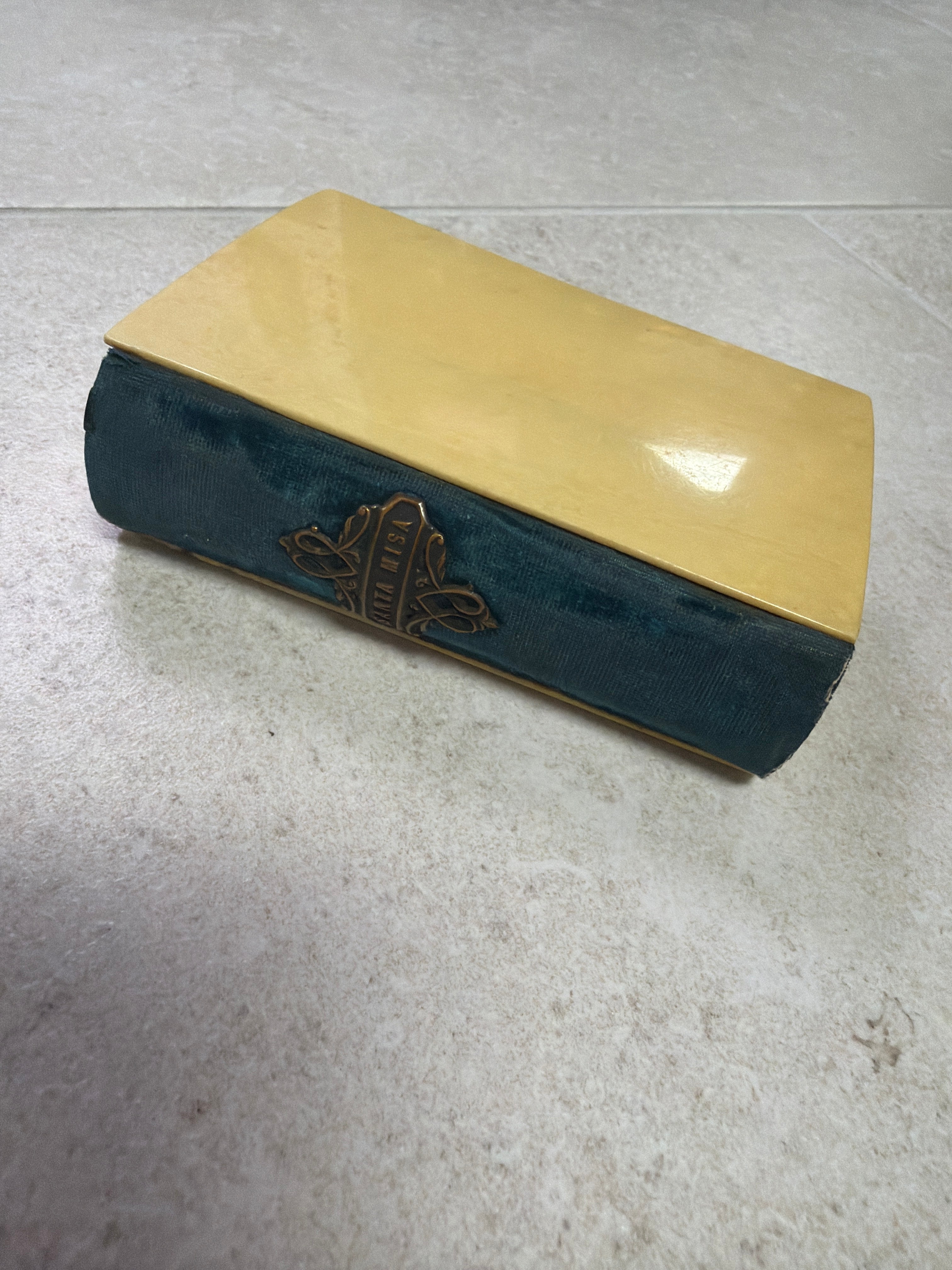 Antique 1800’s Santa Misa Prayer Book made in Paris