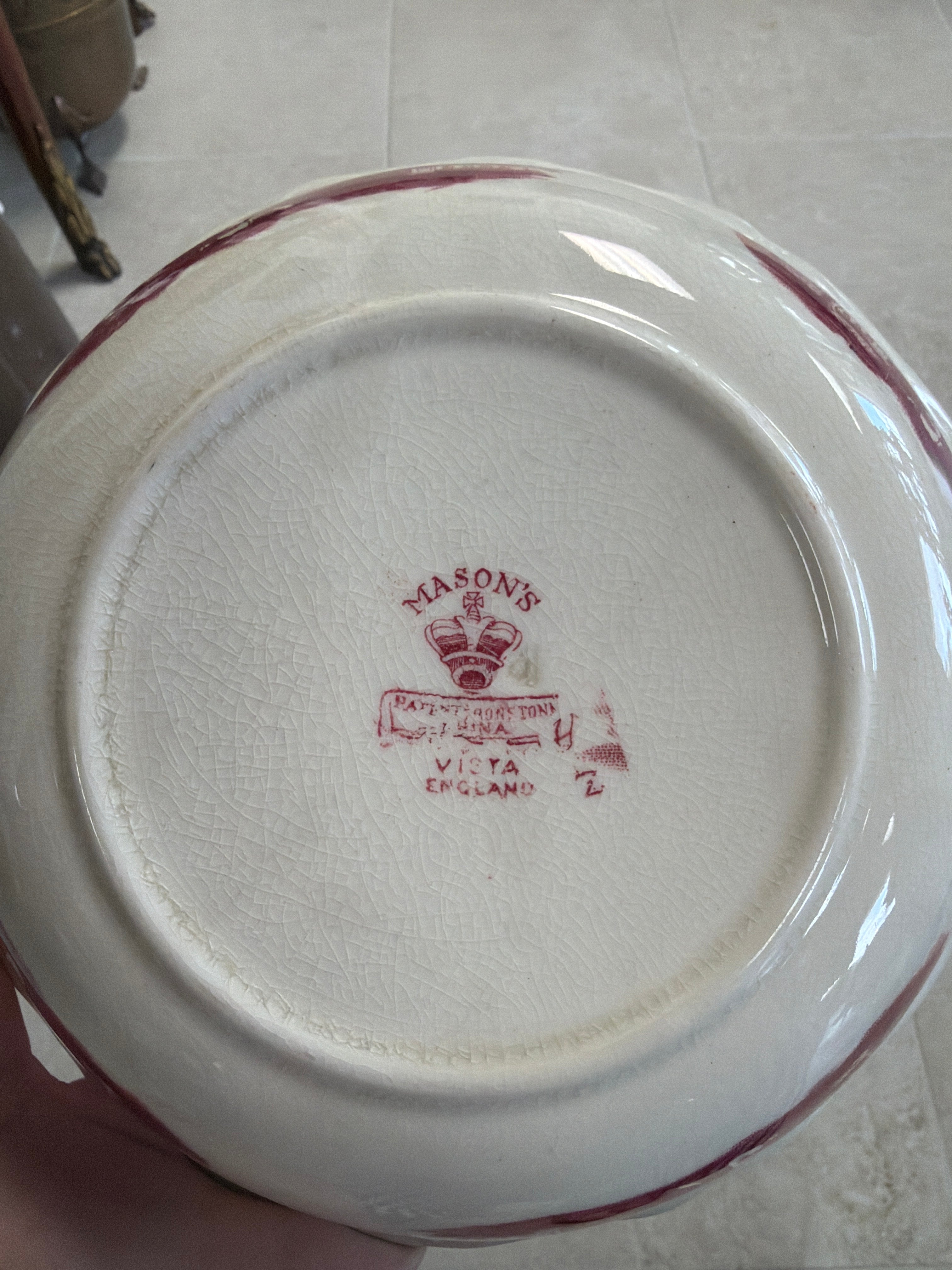 Mason's Ironstone Vista Transferware Bowl