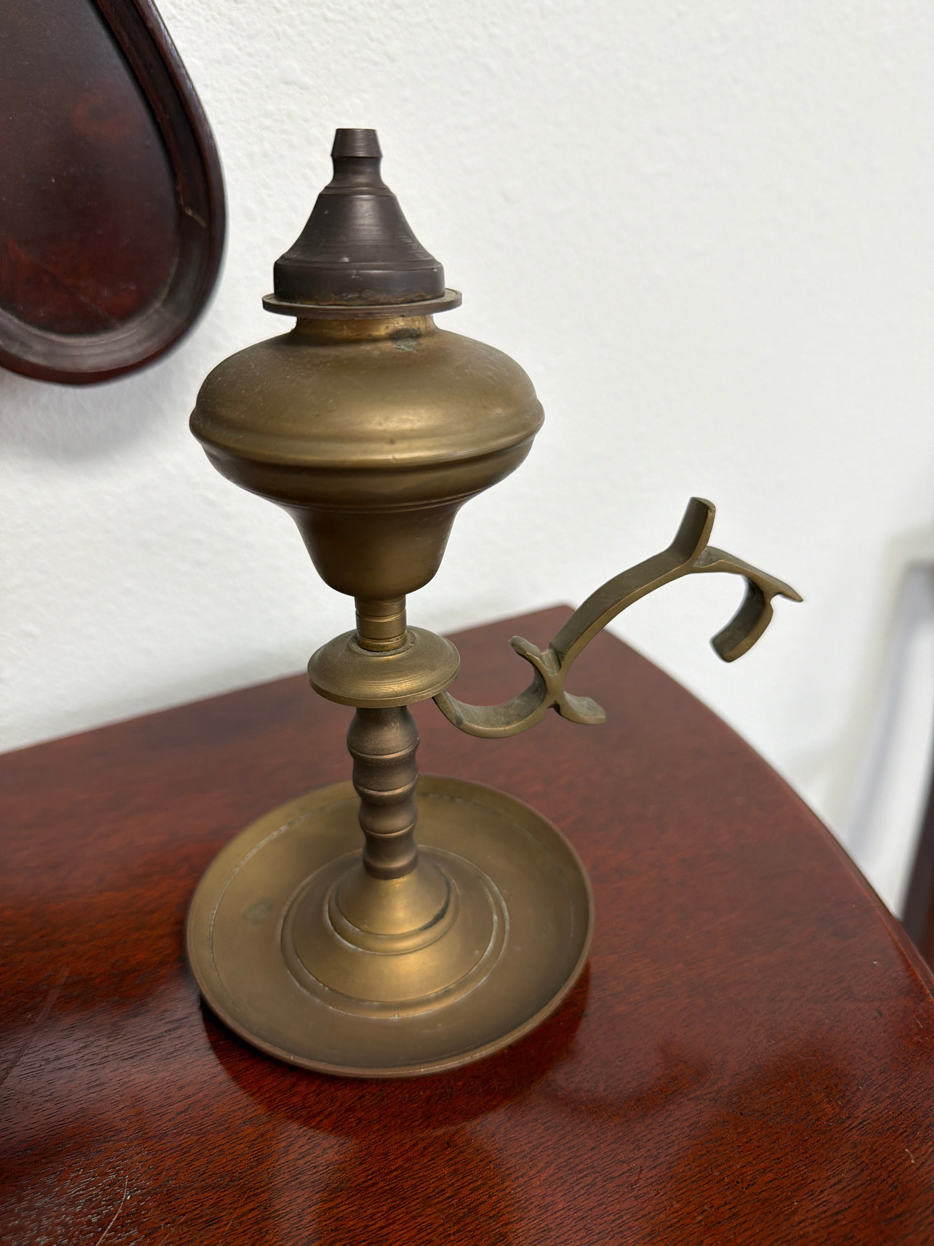 Vintage Ship Oil & Wick Lamp Lamp