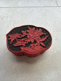 Chinese Cinnabar Trinket Box