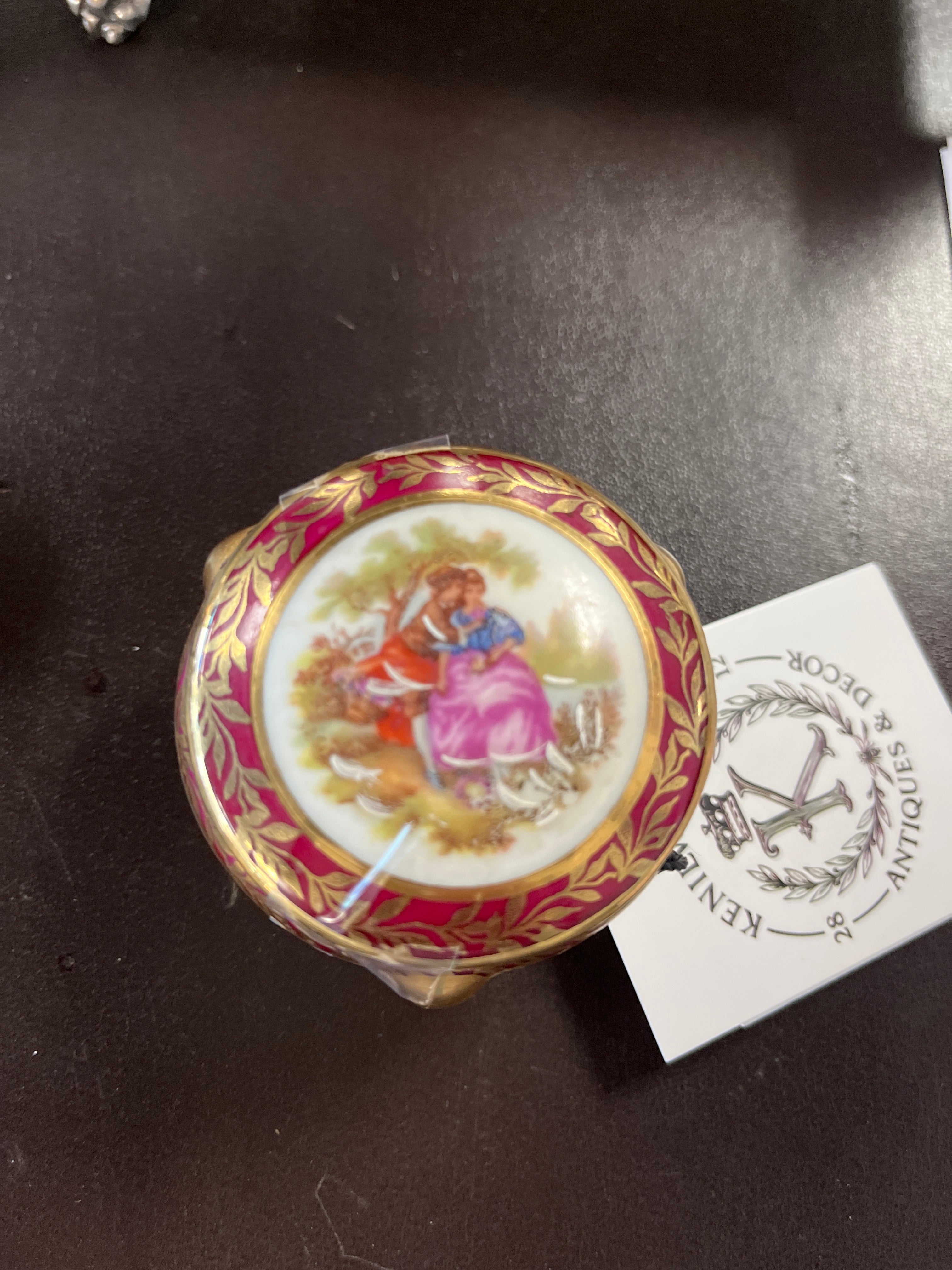 Hand-painted Limoges Trinket Box