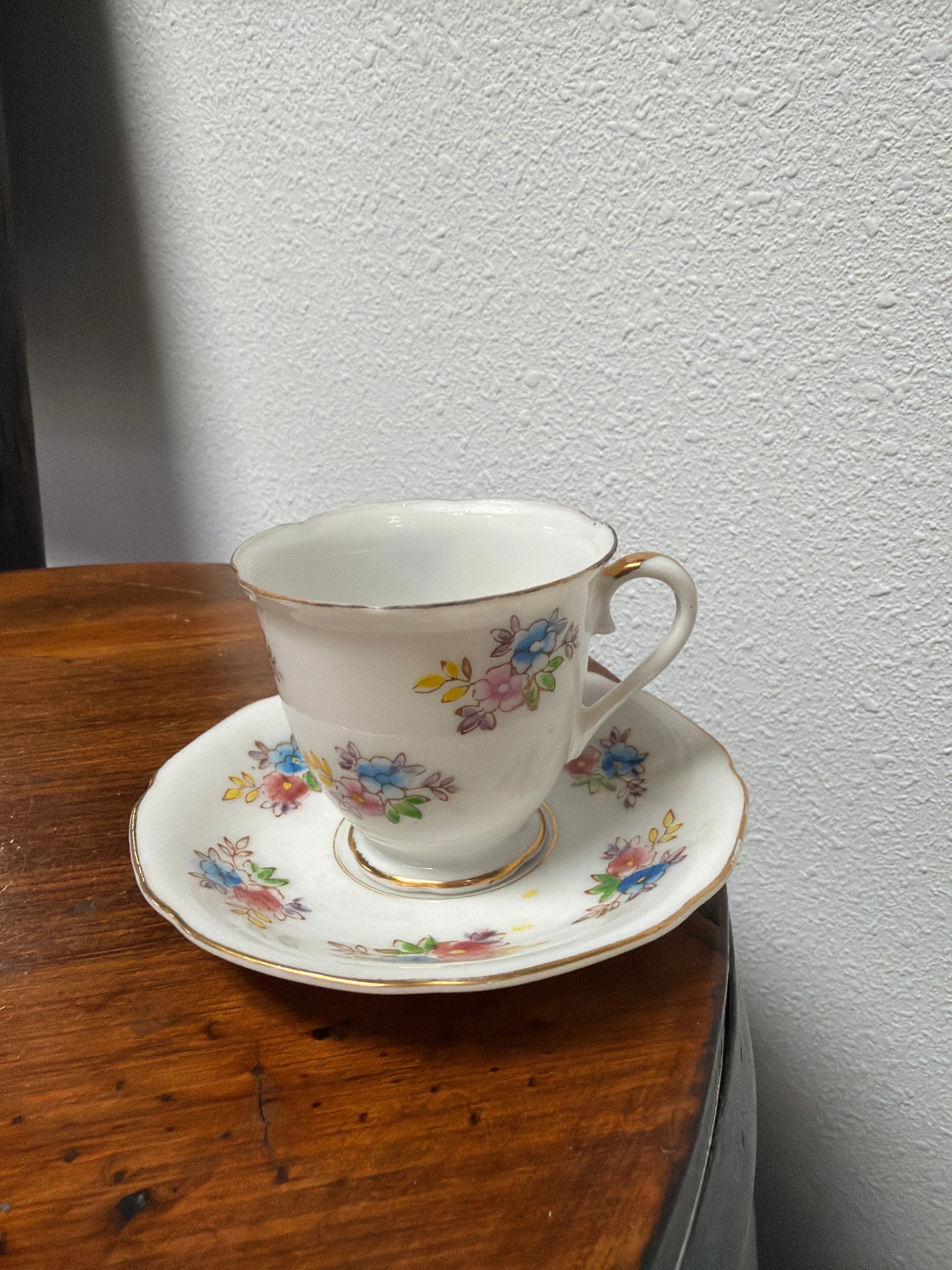Demitasse Tea Cup & Saucer Set, Made in Japan