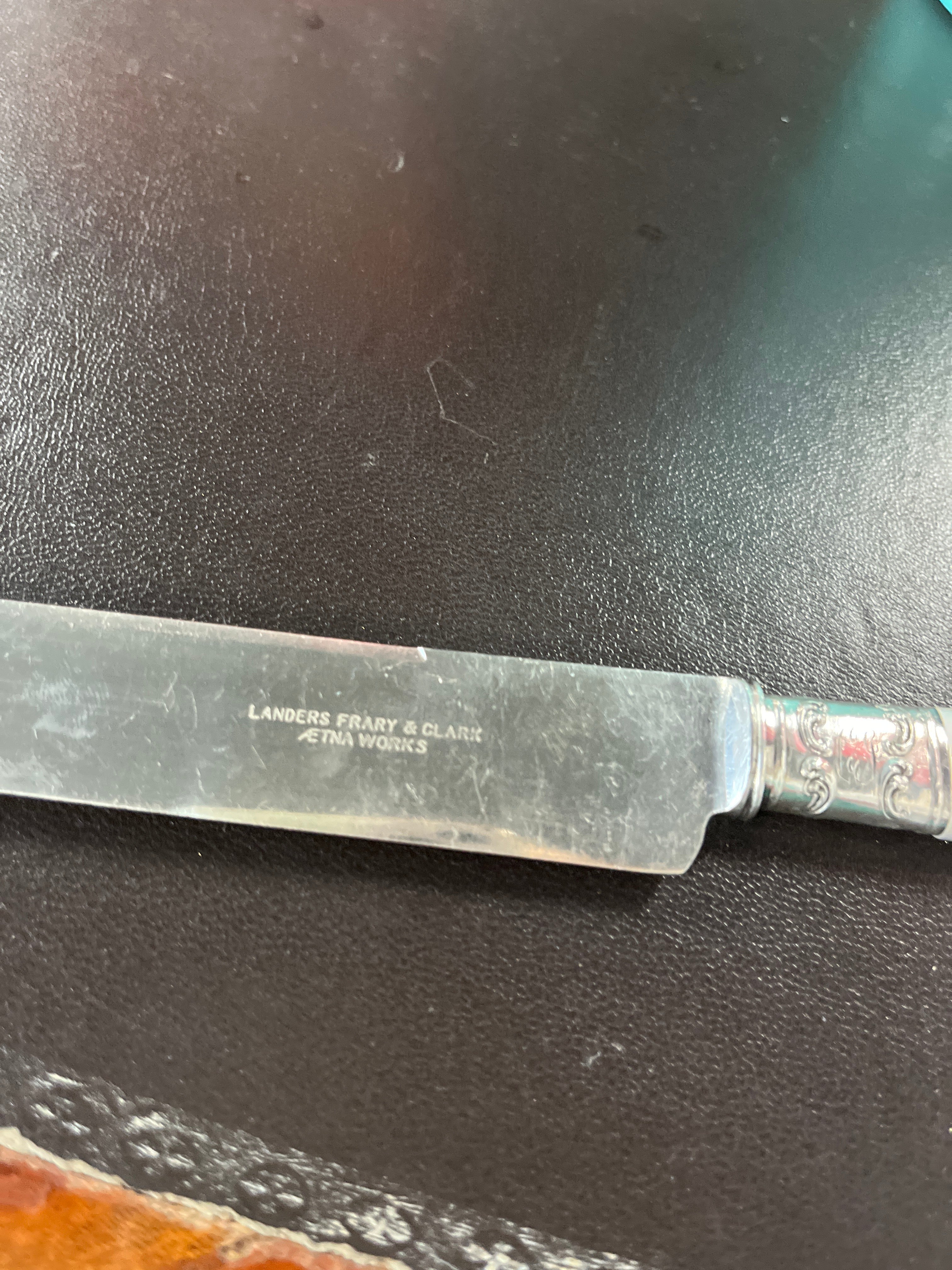 Landers, Frary & Clark Set of 6 Knives Monogrammed