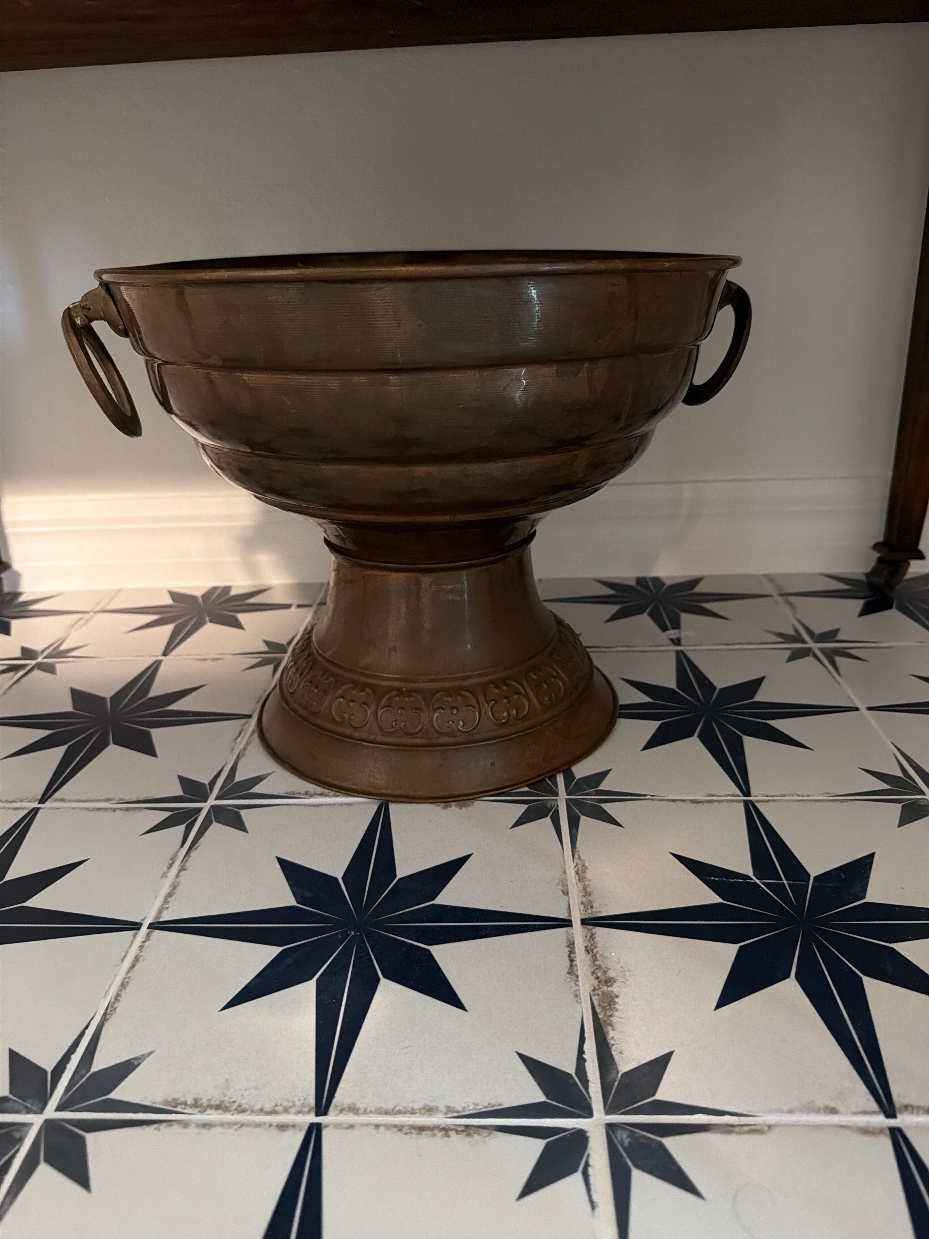 Large Copper Planter