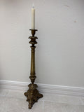 French Brass Church Altar Candlestick