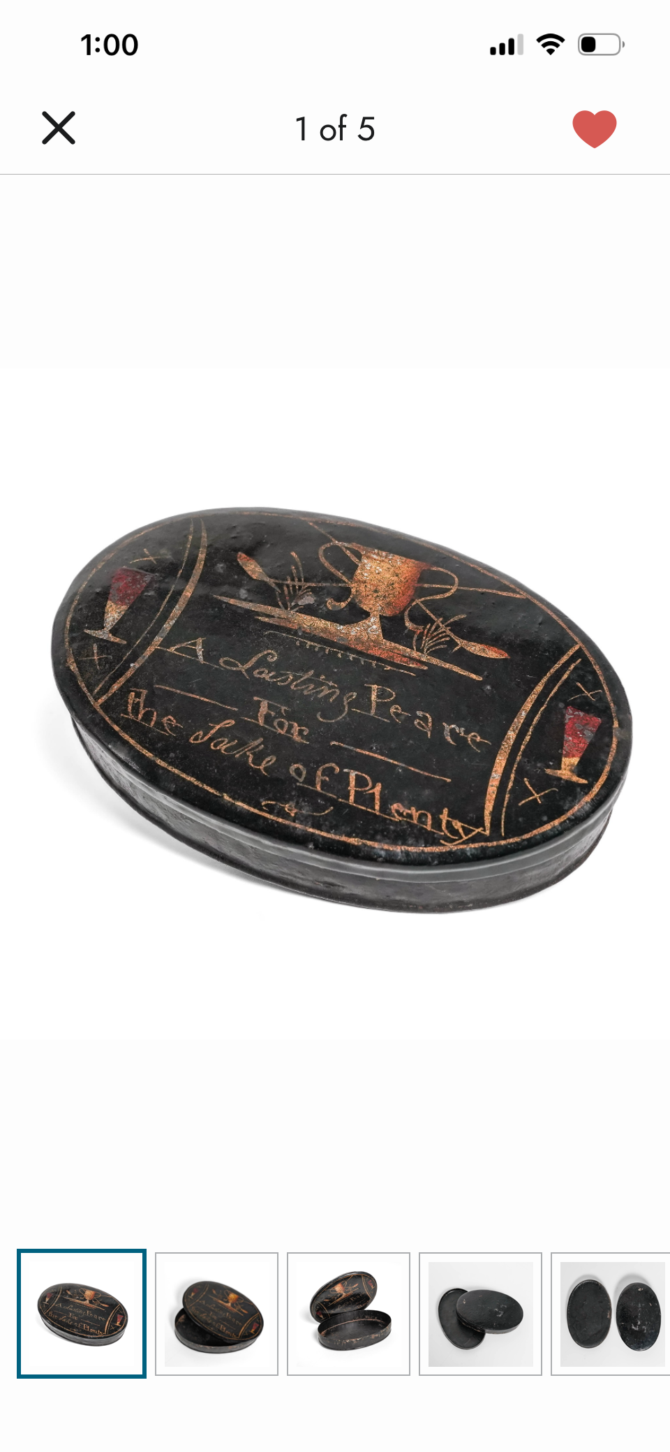 Georgian English Toleware Tobacco Snuff Box