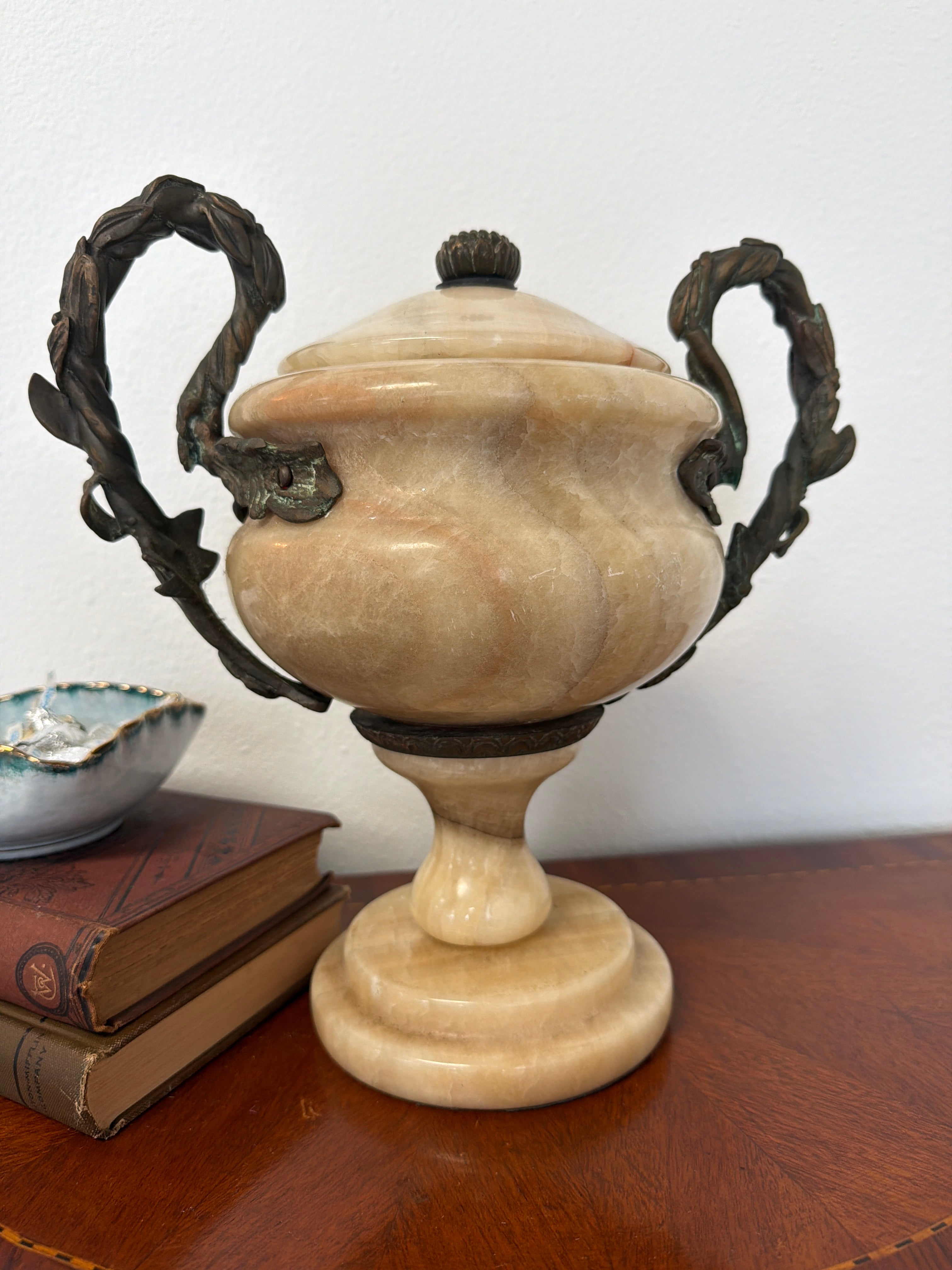 Gilded Marble Urn