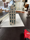 Vintage KLM Delft Blue miniature Dutch canal house #38