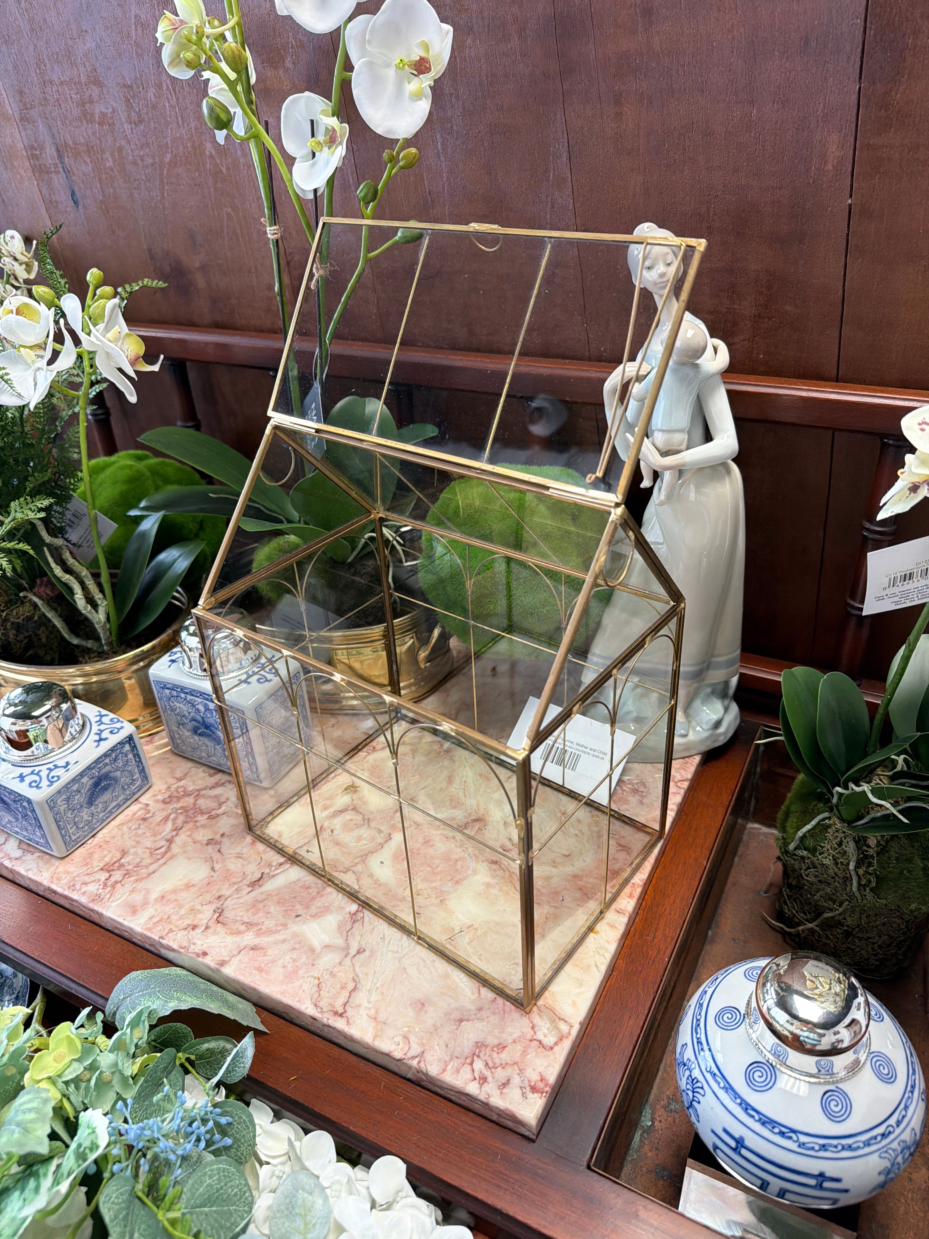 Glass & Brass Greenhouse