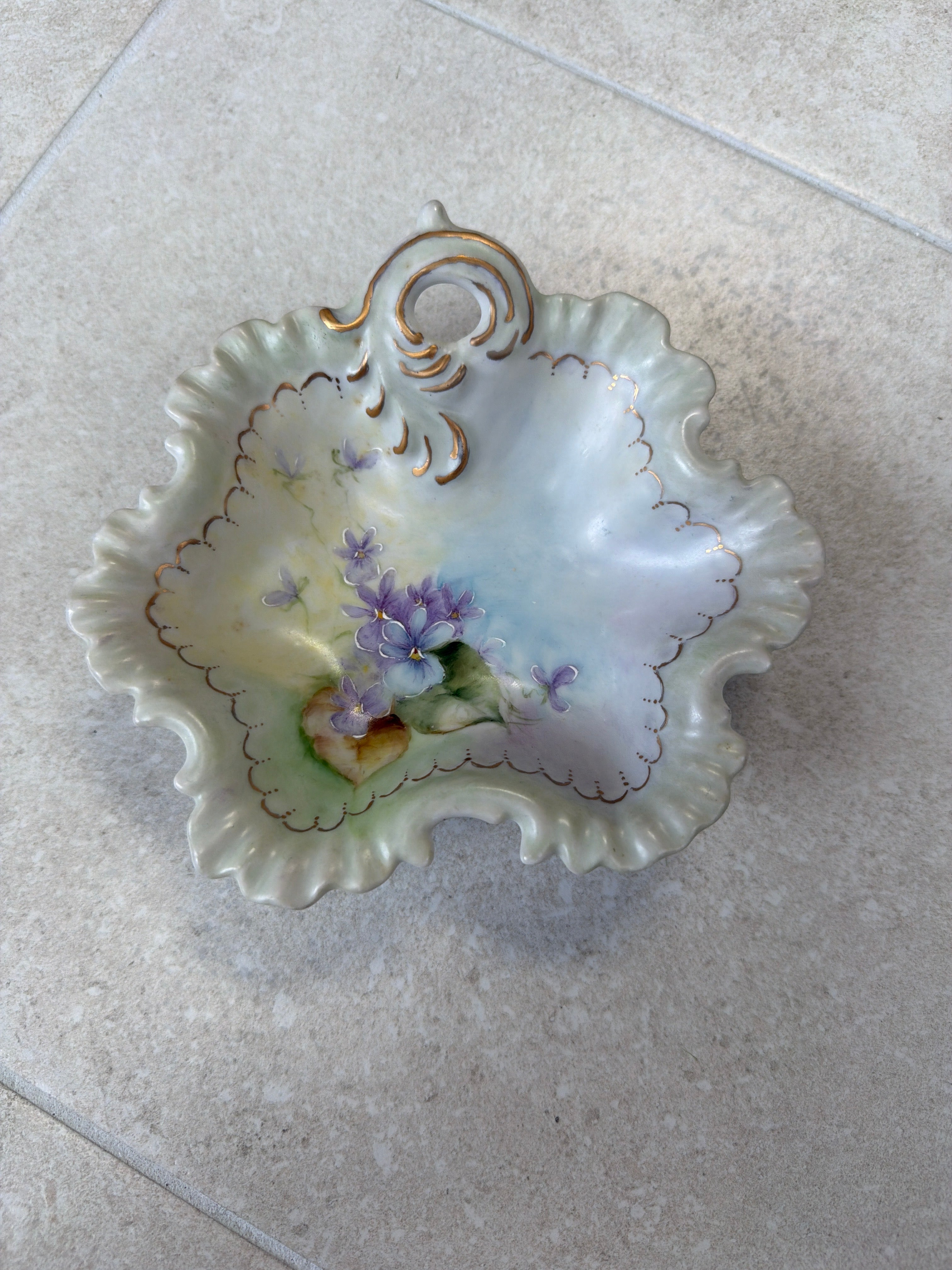 Hand-painted Porcelain Trinket Dish