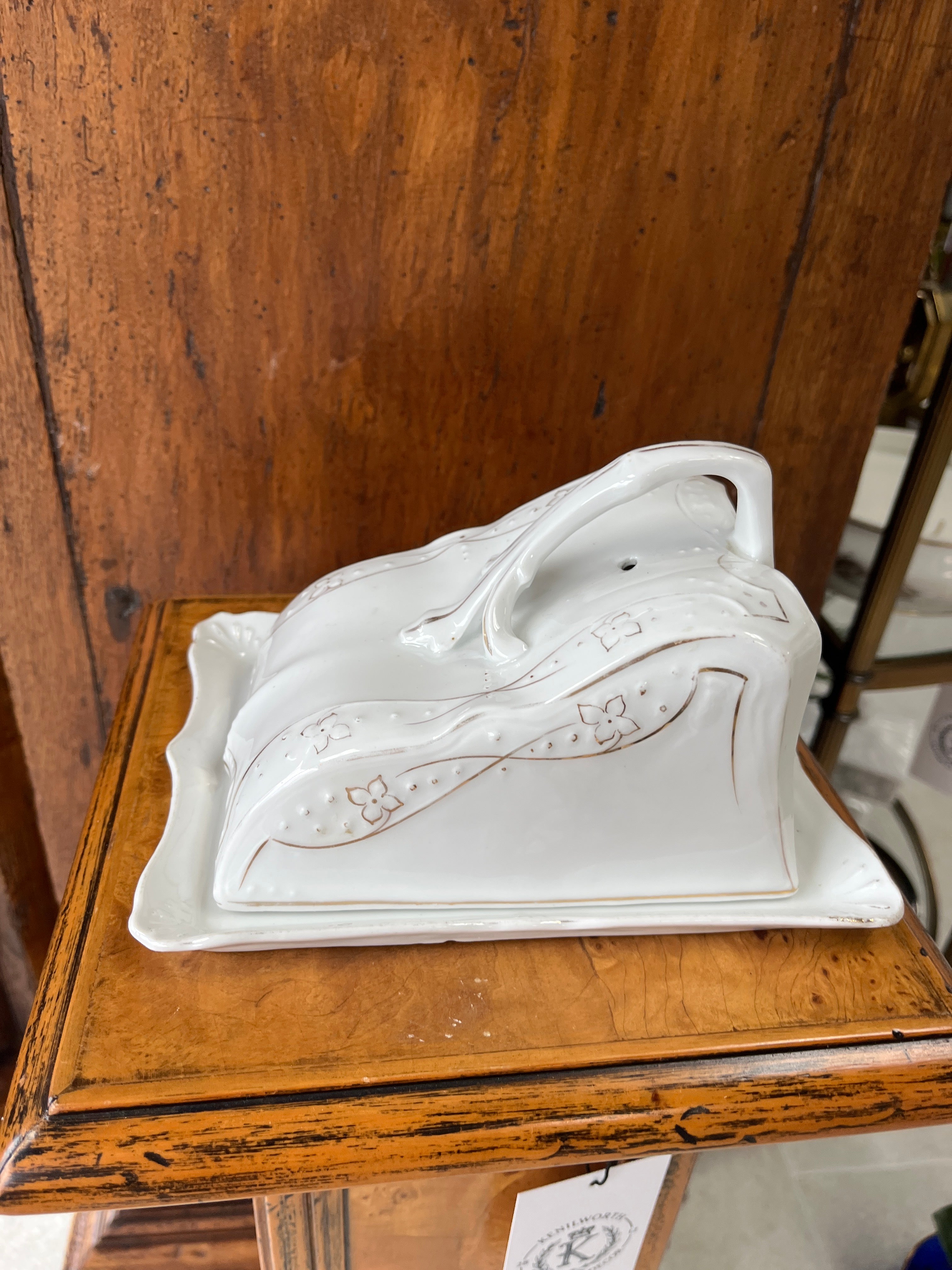 Rosenthal Cheese or Butter Dish w/Lid & Marking on Lid