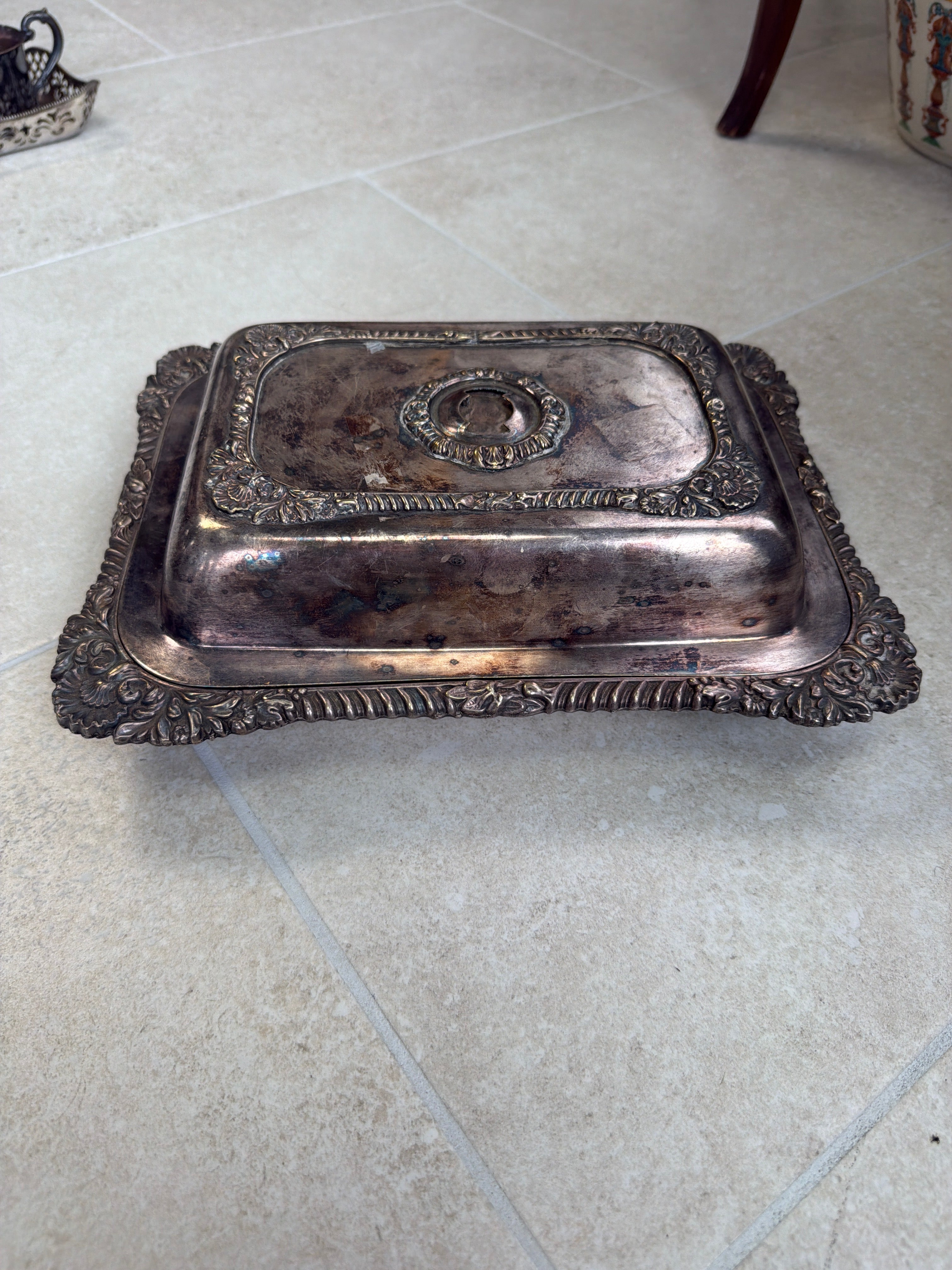 Silver-plated Lidded Serving Tureen