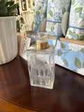 Etched Perfume Bottle, Small