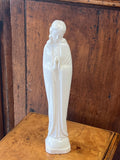 Glazed ceramic figurine of the Virgin Mary