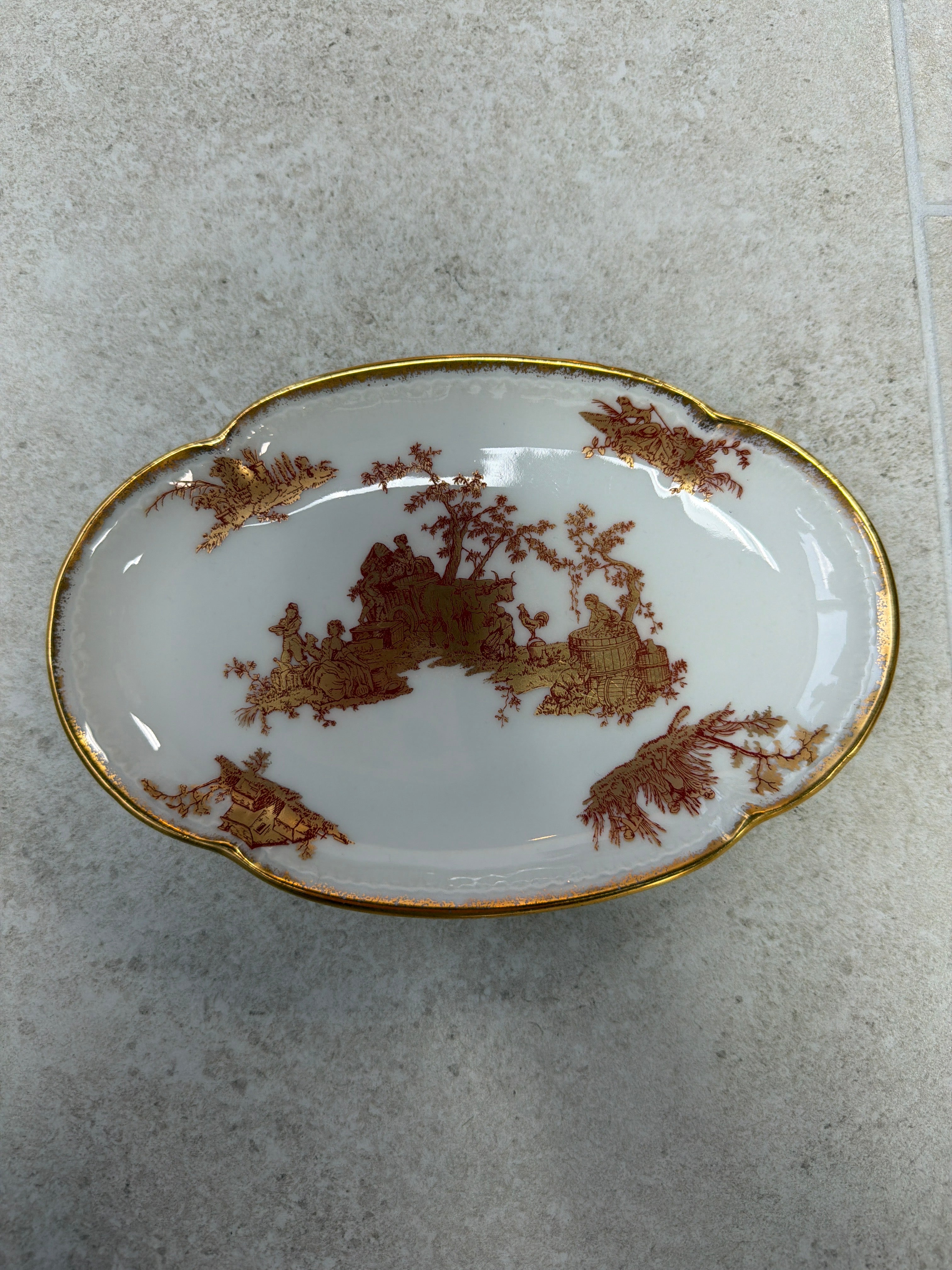 Vintage Limoges France Barat Trinket Dish