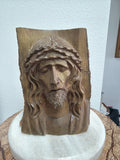 Face of Christ Carved Wood, Large