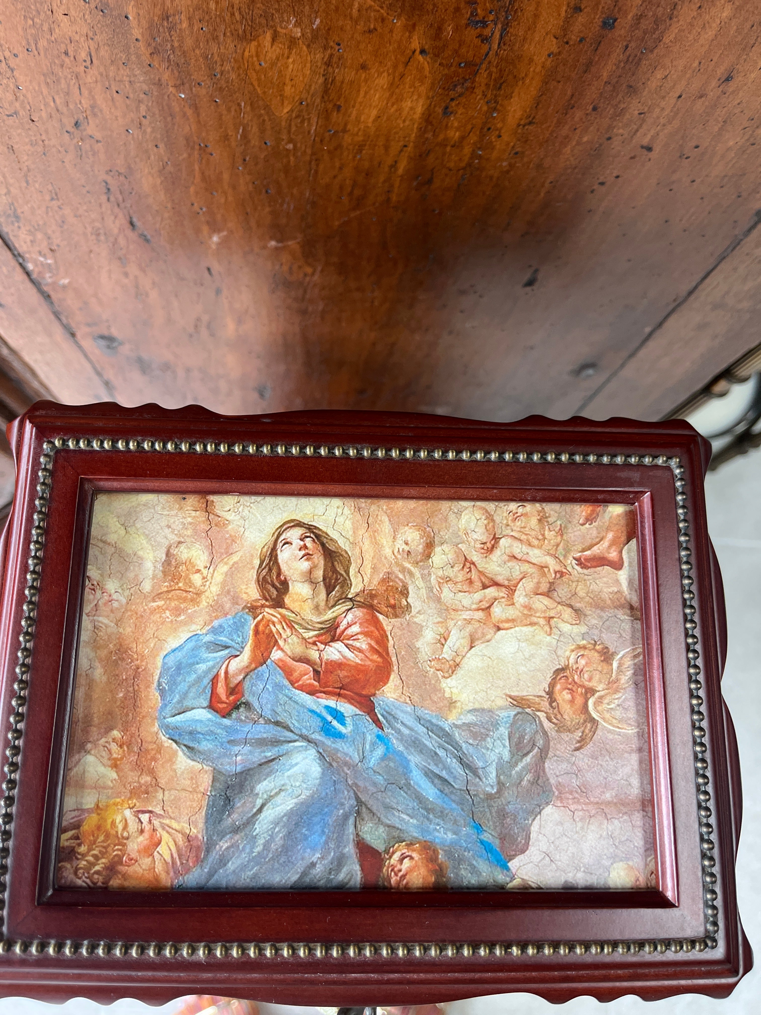 Decorative keepsake box w/key from The Bombay Company