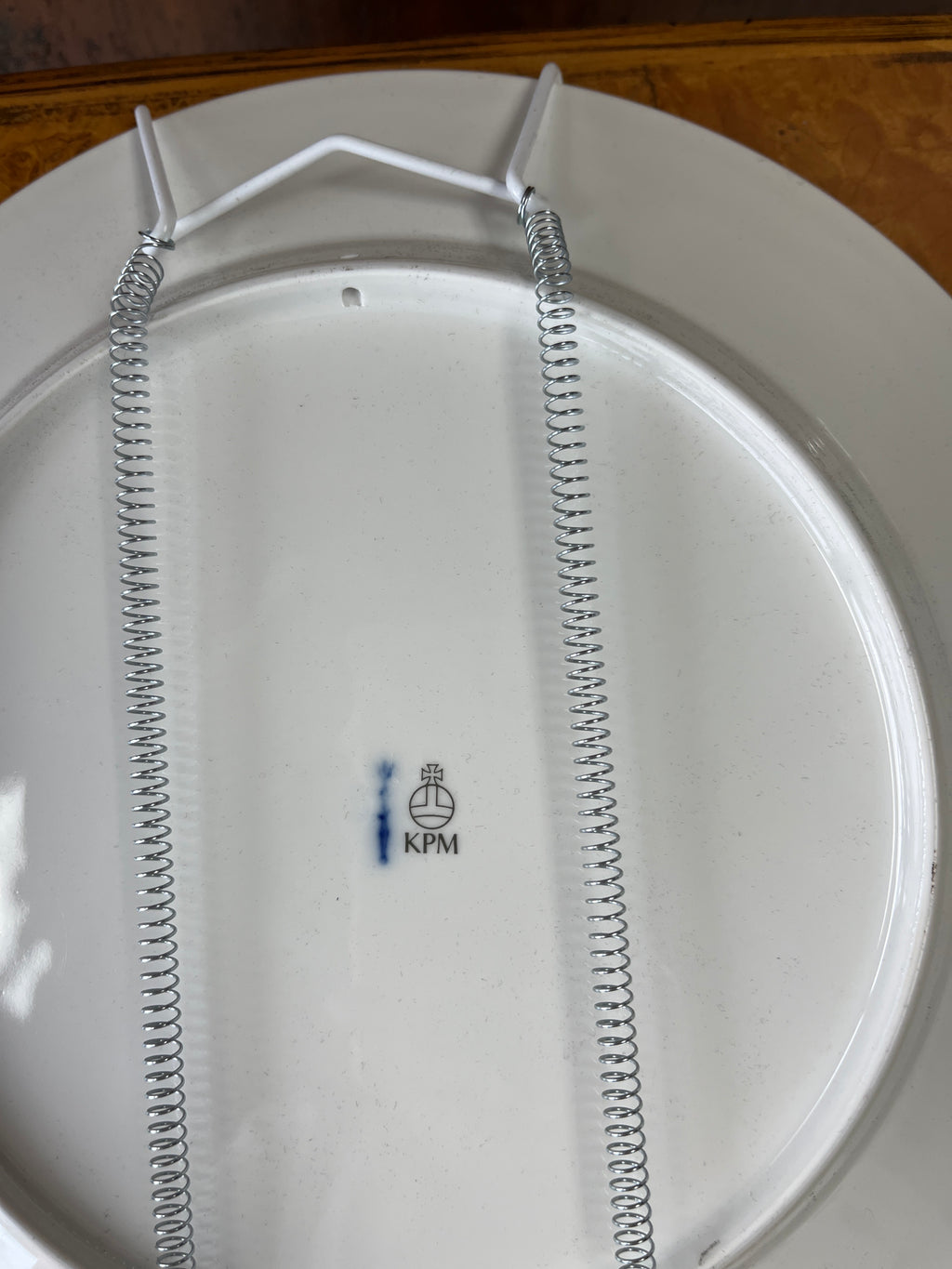 KPM Berlin porcelain plate depicting Jagdschloss Grunewald