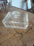 Vintage Glass Trinket Box