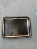 Silver Plated Tray w/Rope Border