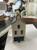 Vintage KLM Delft Blue miniature Dutch canal house #36