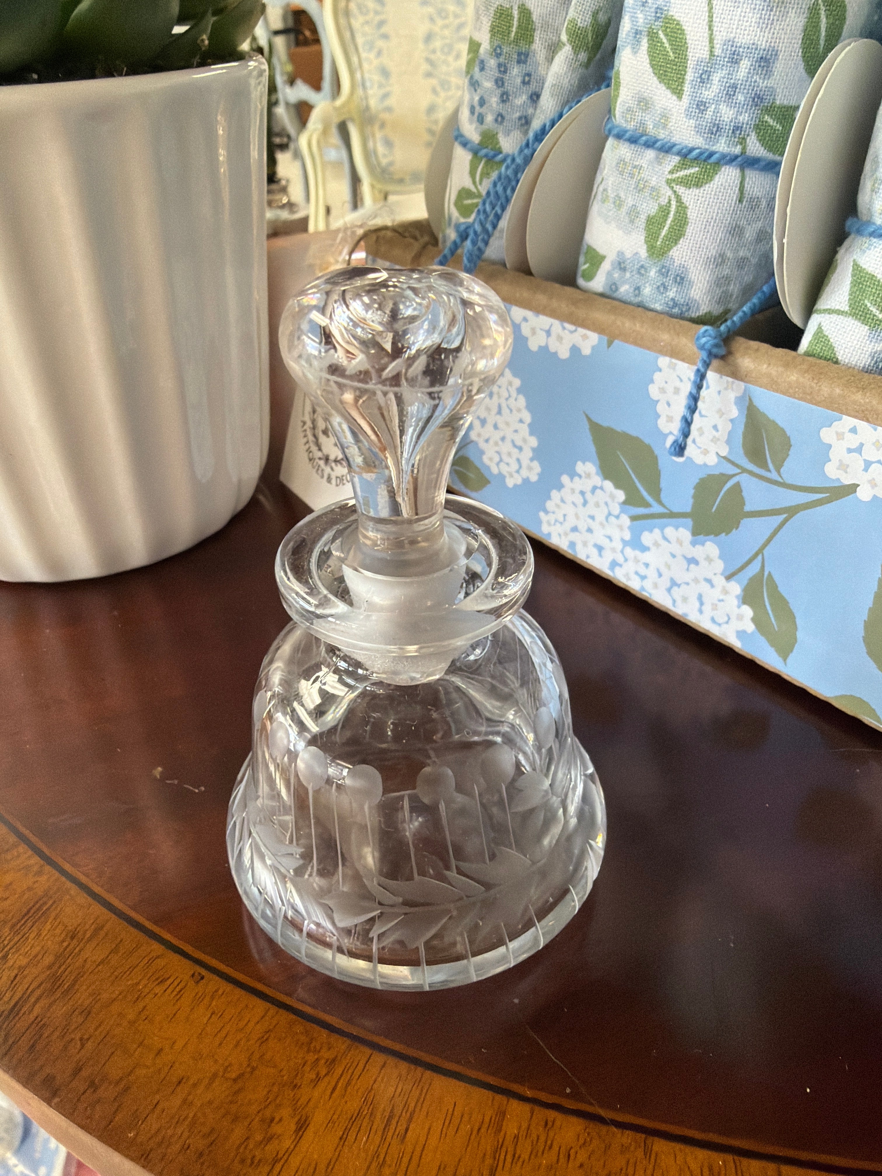 Etched Decanter