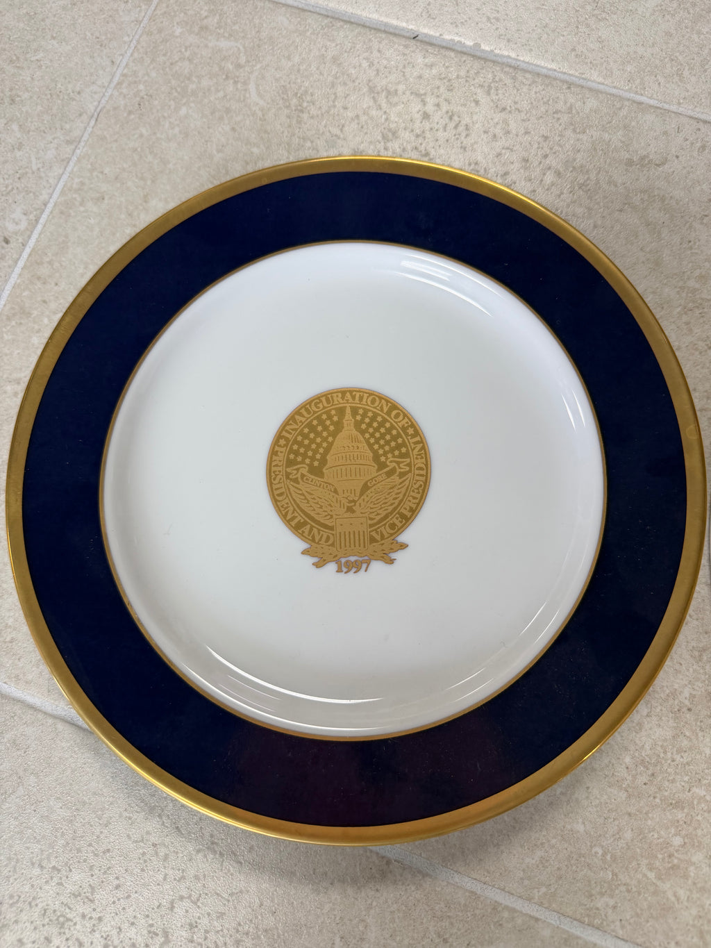 1997 Inaugural Day Plate