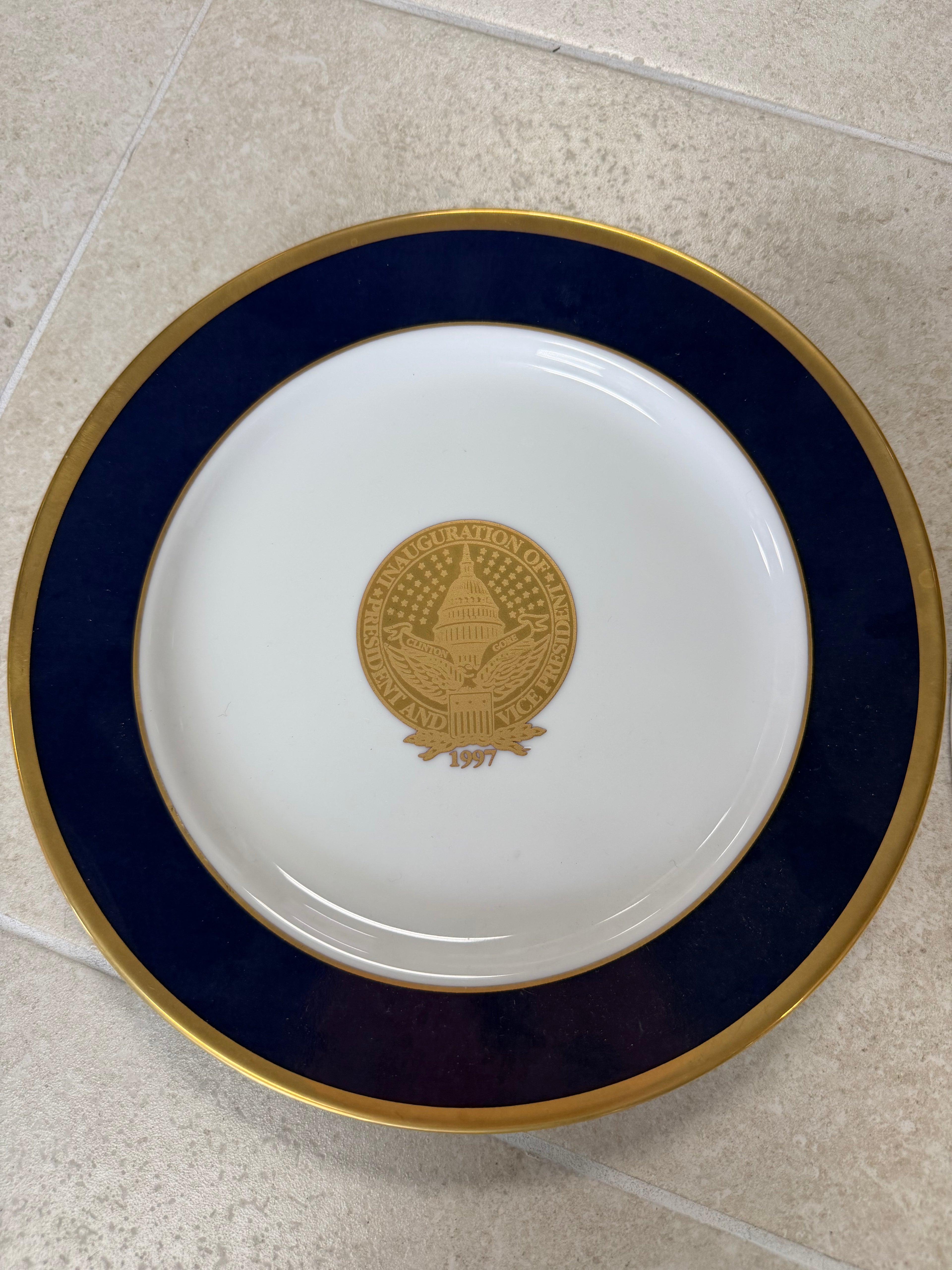 1997 Inaugural Day Plate