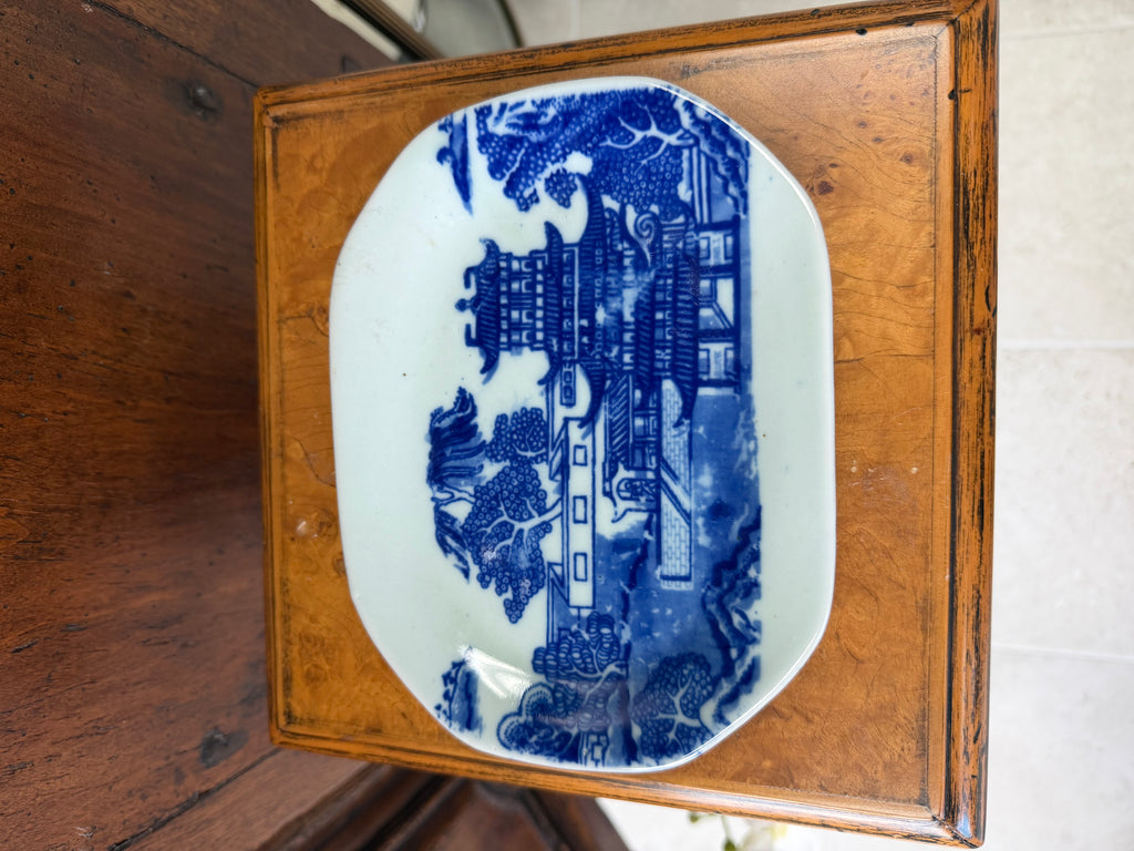 Victoria Ware Blue Ironstone Gravy Boat