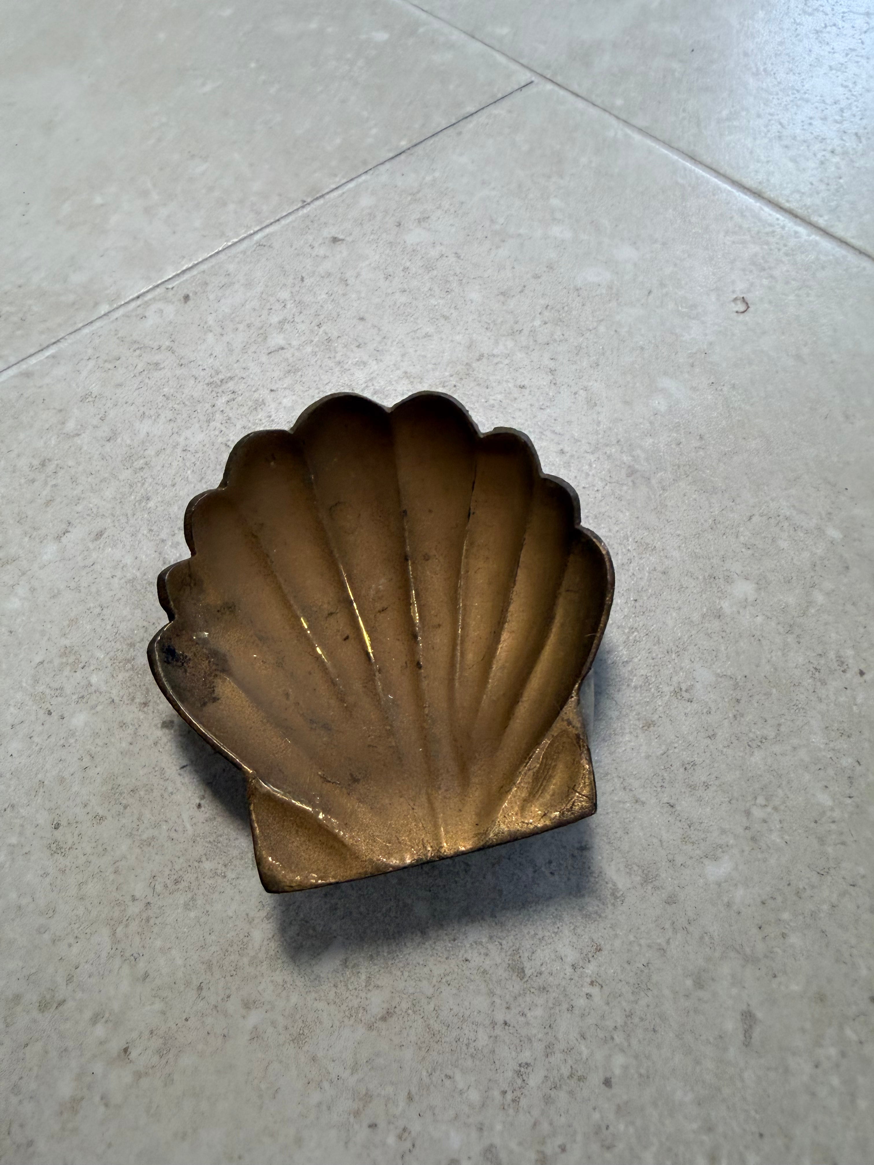 Brass Shell Trinket Dish