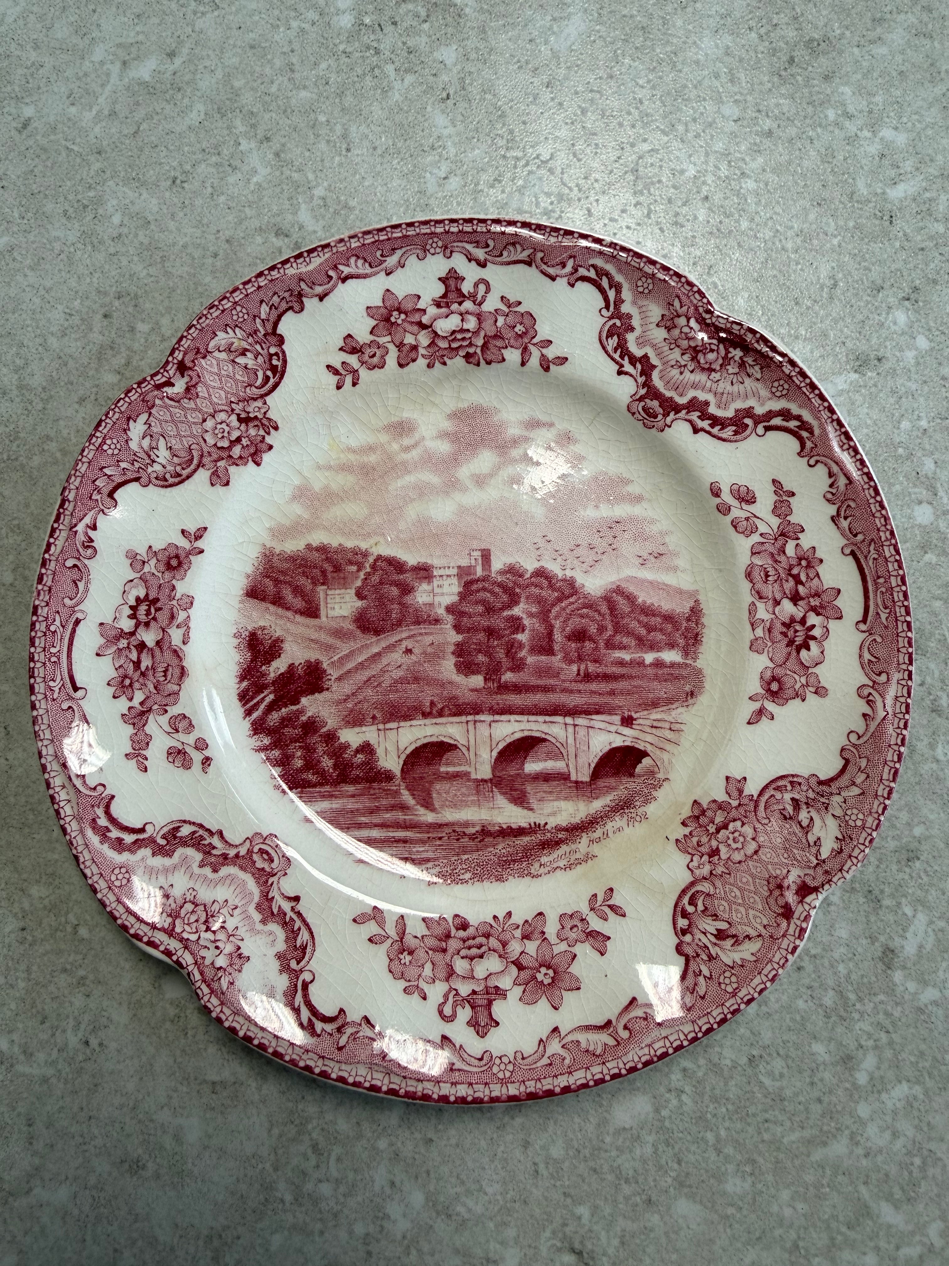 Johnson Brothers Old Britain Castles Pink Bread and Butter Plate