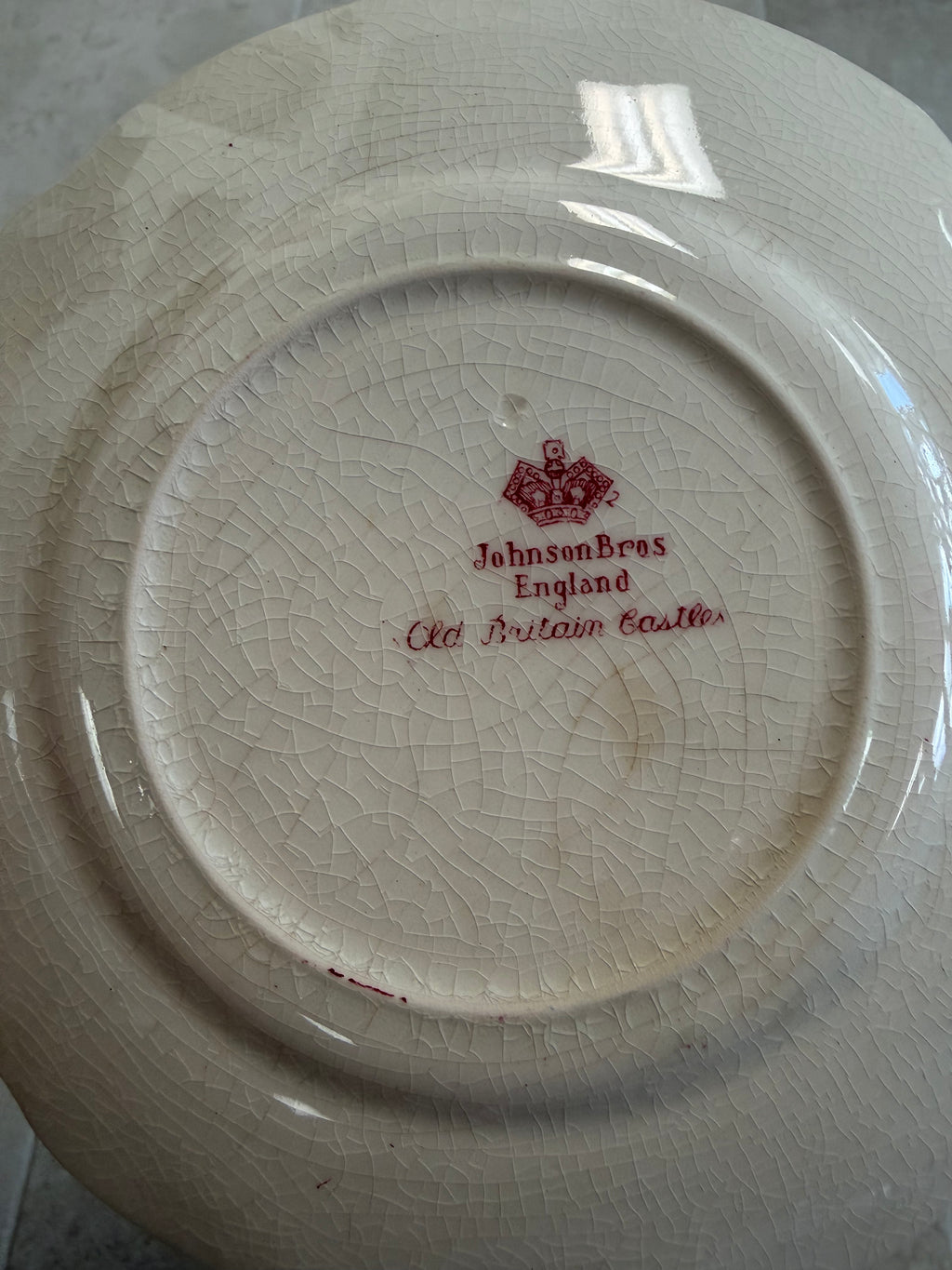Johnson Brothers Old Britain Castles Pink Bread and Butter Plate